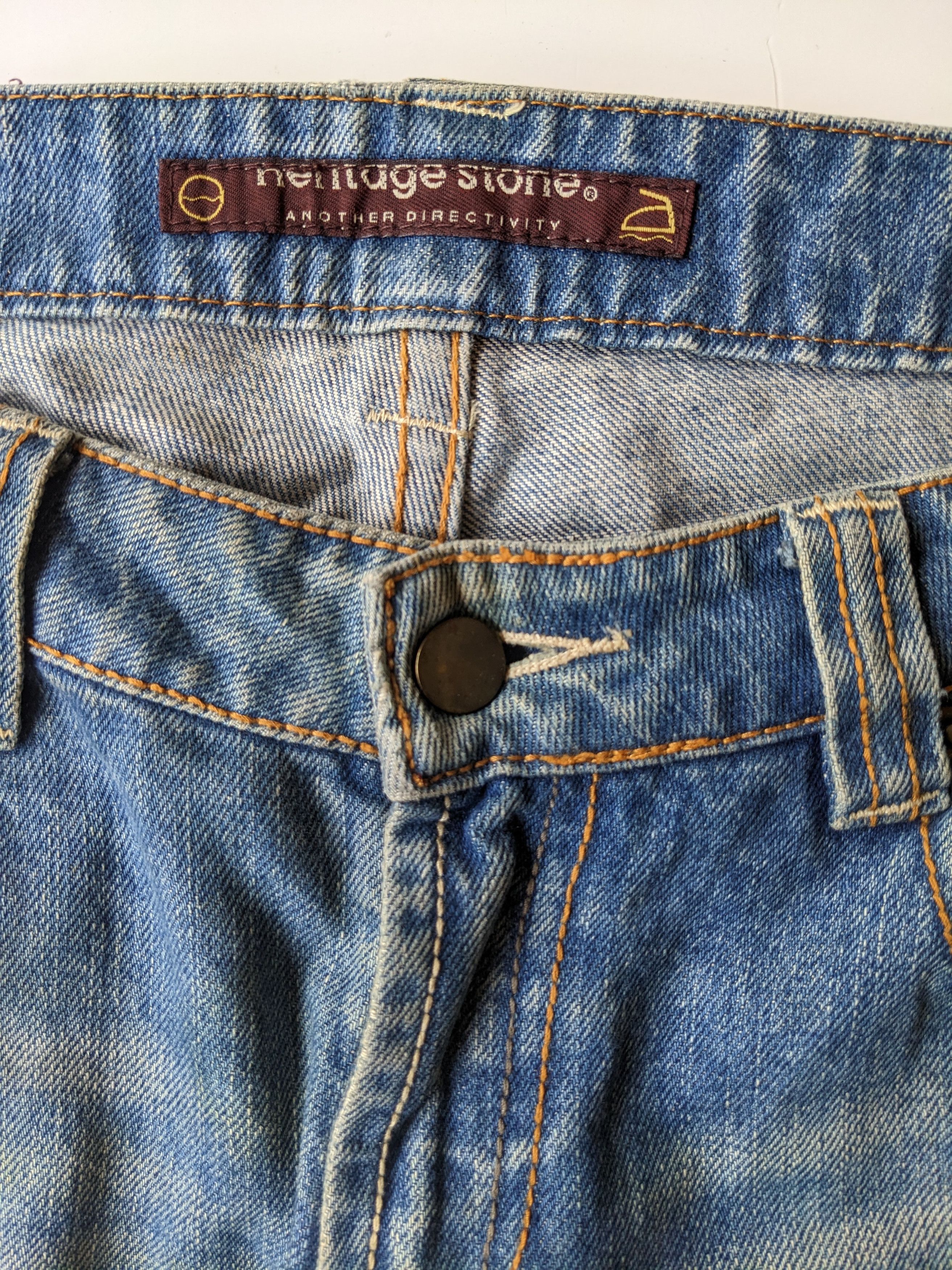 GOSTAR DE FUGA × If Six Was Nine × Japanese Brand Heritage Stone ripped faded jeans Size US 35 - 5 Thumbnail