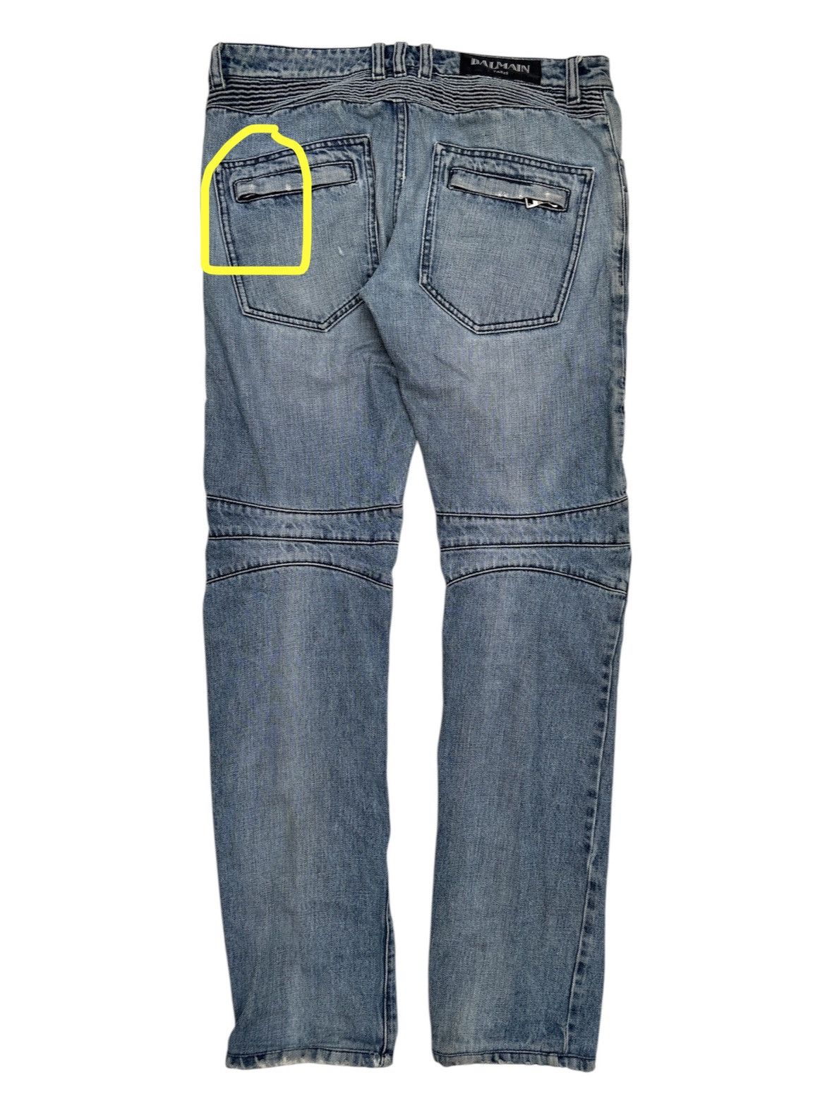 Balmain Biker Denim Jeans Size US 30 / EU 46 - 8 Thumbnail