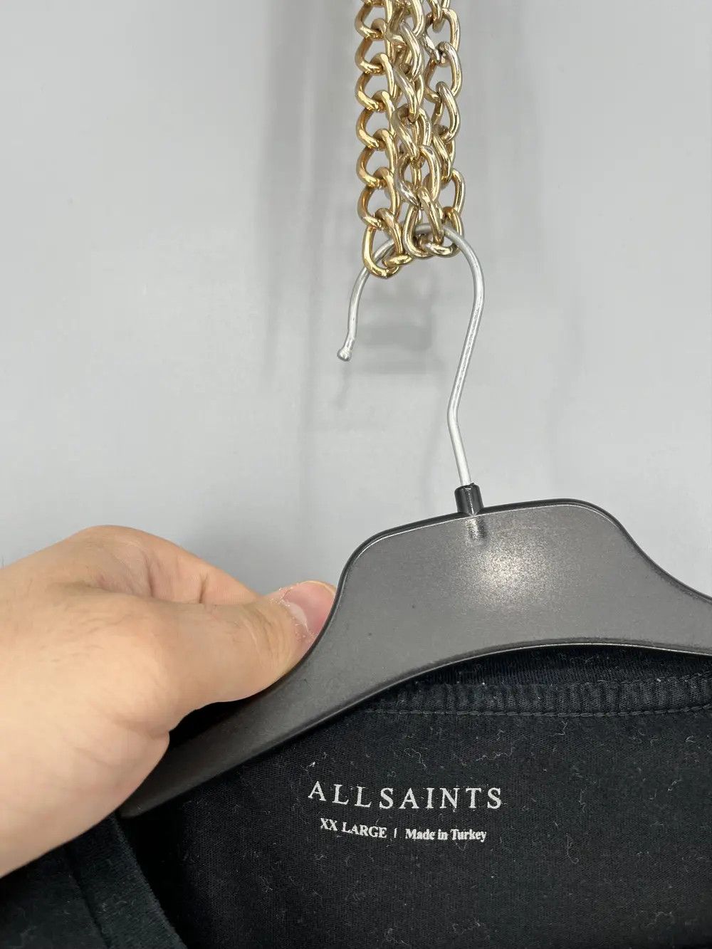 Allsaints Vintage Basic Allsaints Mini Logo Basic Tee Old Money Size US XXL / EU 58 / 5 - 6 Thumbnail