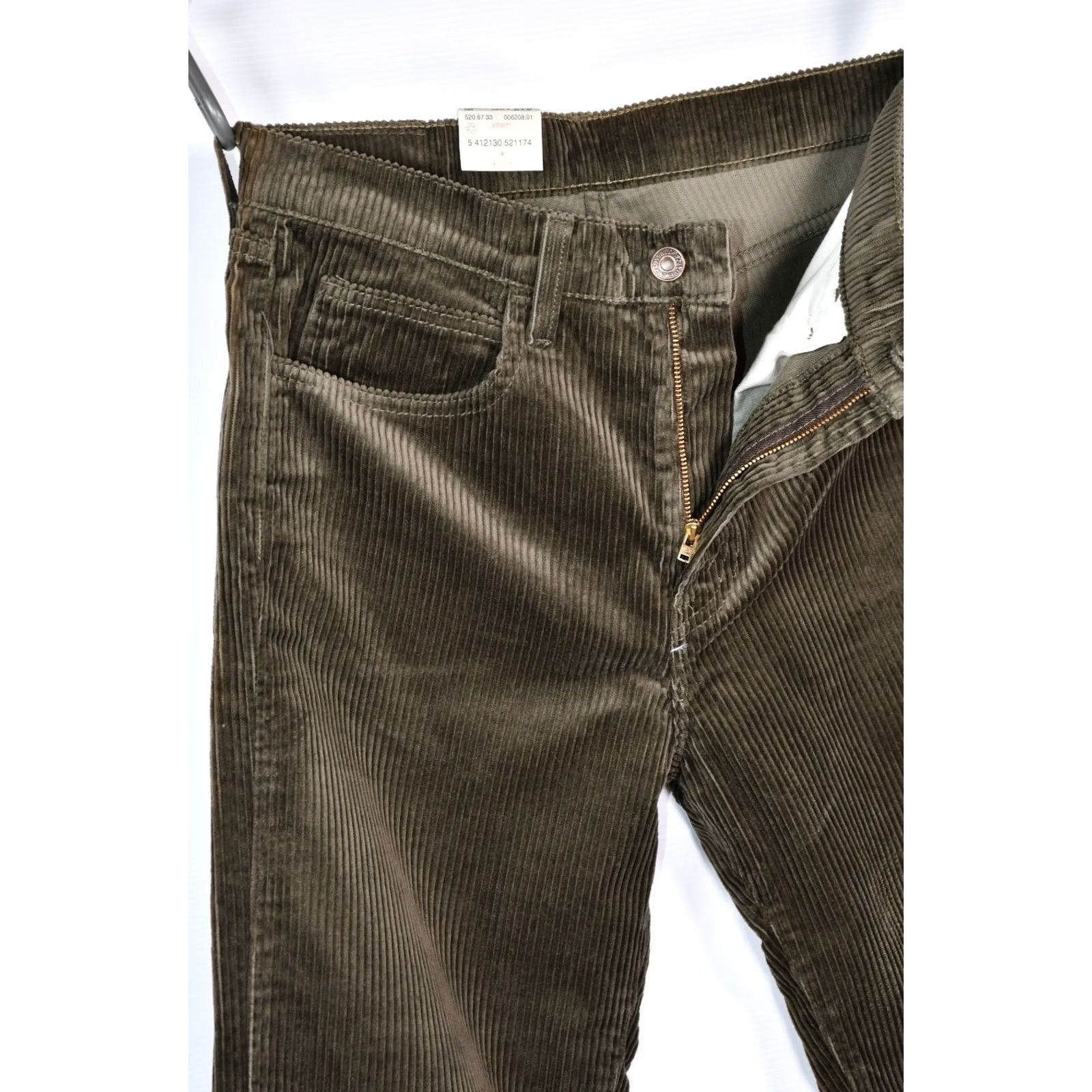Levi's VINTAGE Levi's 520 Relaxed Straight Cord Dark Olive Green Men's Pants W30 L32 Size US 30 / EU 46 - 7 Thumbnail