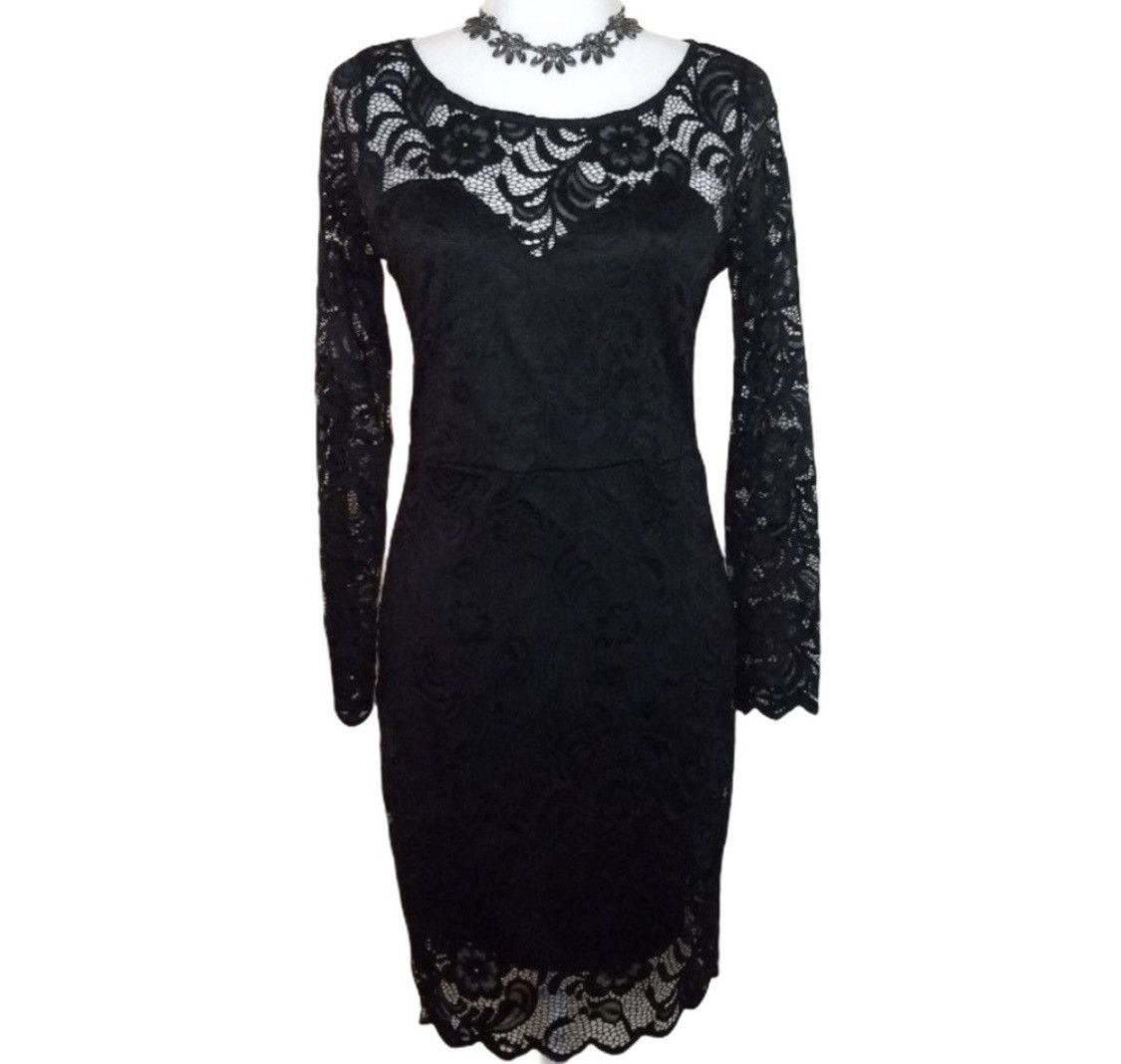 Other FLORAL EMBROIDERED LACE OPEN BACK COCKTAIL DRESS Size S / US 4 / IT 40 - 7 Thumbnail