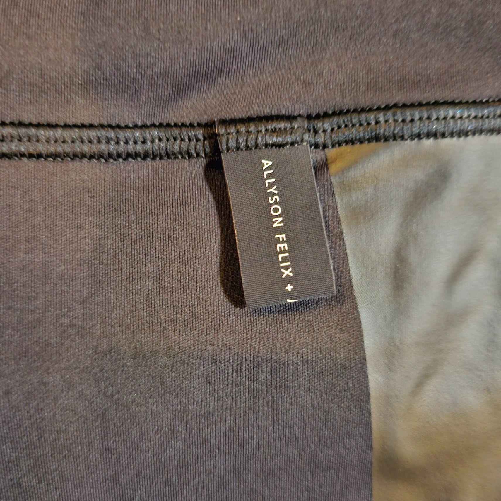 Athleta Athleta Pants Womens S Black Allyson Felix Faux Leather Legging Casual Moto Size 28" / US 6 / IT 42 - 6 Thumbnail