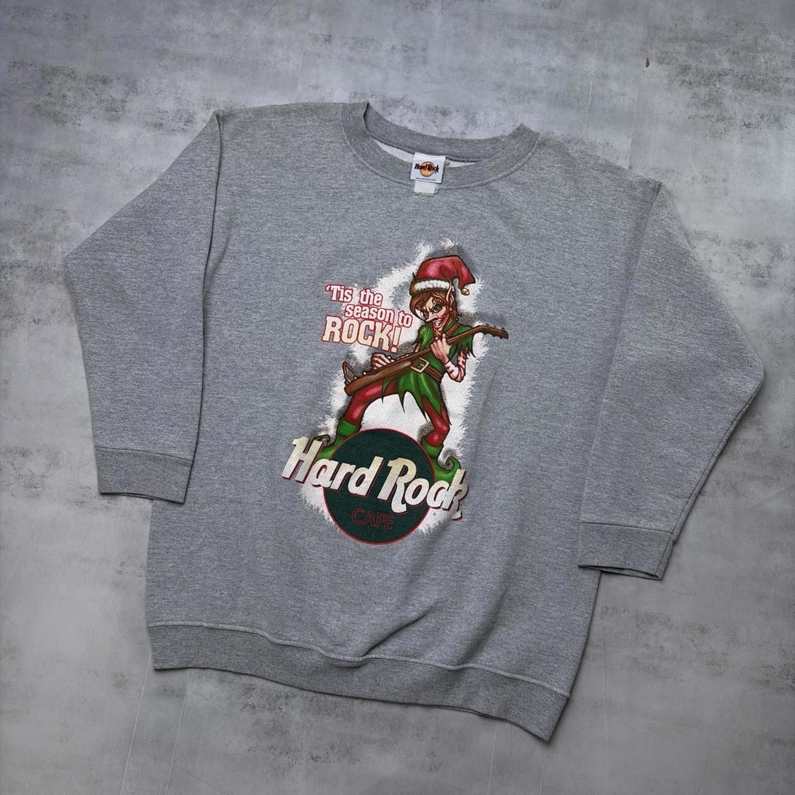 Hard Rock Cafe Vintage Hard Rock Cafe The Season To Rock Crewneck Sweater Size US M / EU 48-50 / 2 - 2 Thumbnail