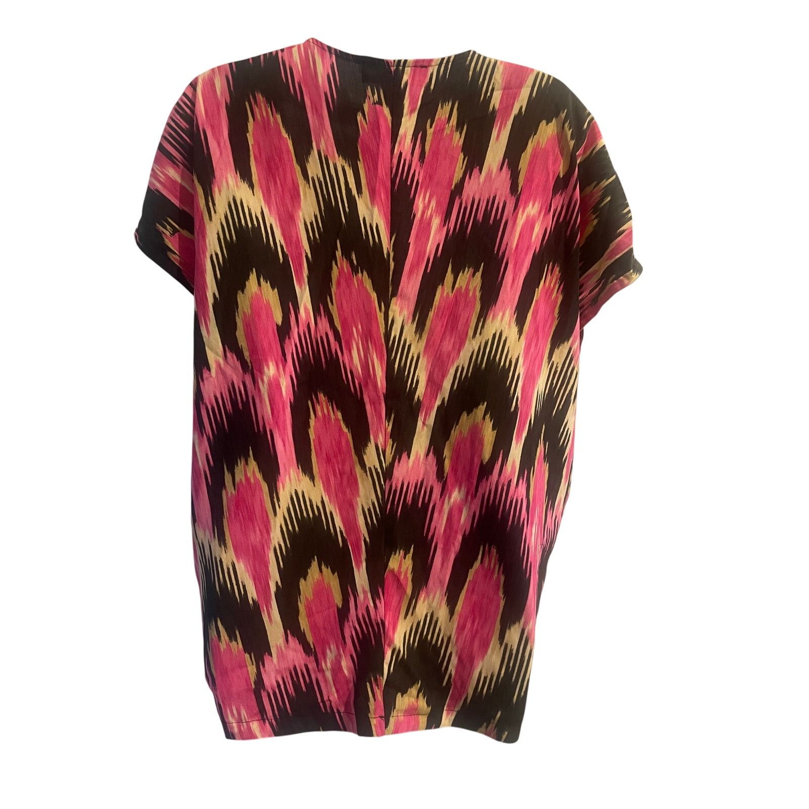 Michael Kors Michael Kors Pink Abstract Zip Blouse Small Lightweight Top Size S / US 4 / IT 40 - 6 Thumbnail