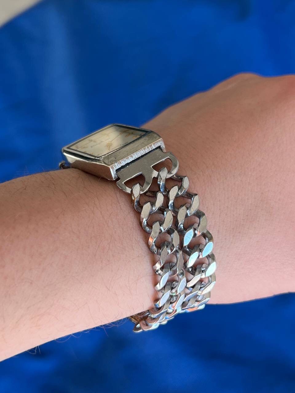 Japanese Brand × Vintage Vintage Japanese style futuristic Link ⛓ Metal Watch Size ONE SIZE - 8 Thumbnail