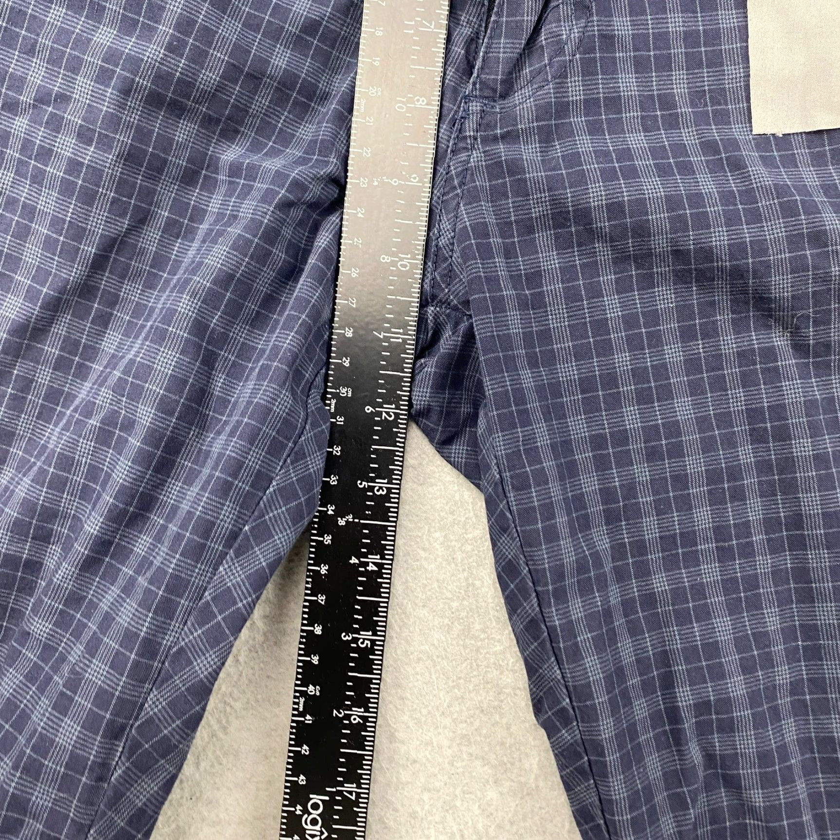 Vintage Craghoppers Shorts Mens 34 Blue Check Plaid Flat Front Pockets Glasses Wipe Size US 34 / EU 50 - 5 Thumbnail