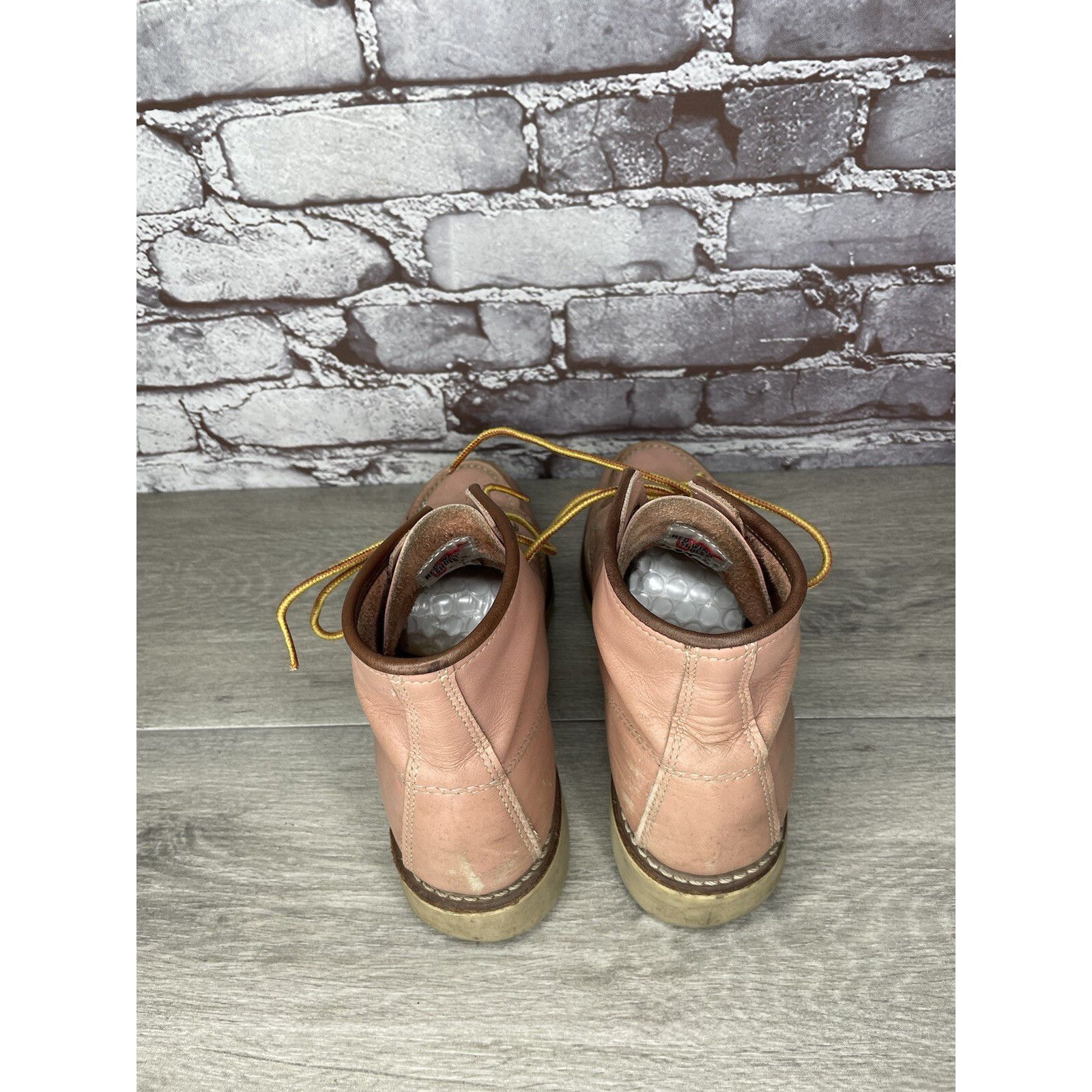 Red Wing Red Wing 3387 Rose Pink Leather Lace Up Work Boots Women's S Size US 8.5 / IT 38.5 - 18 Thumbnail