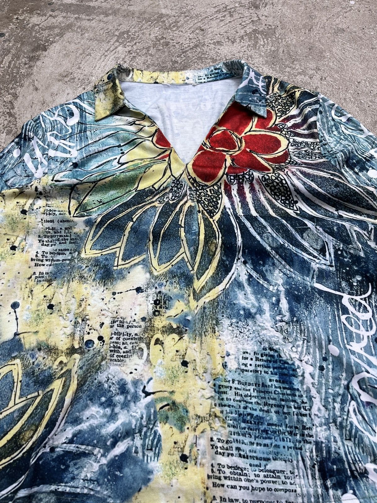 Vintage 1990s LSD VINTAGE OVERPRINTED LONGSLEEVE - № 1283 Size US M / EU 48-50 / 2 - 4 Thumbnail