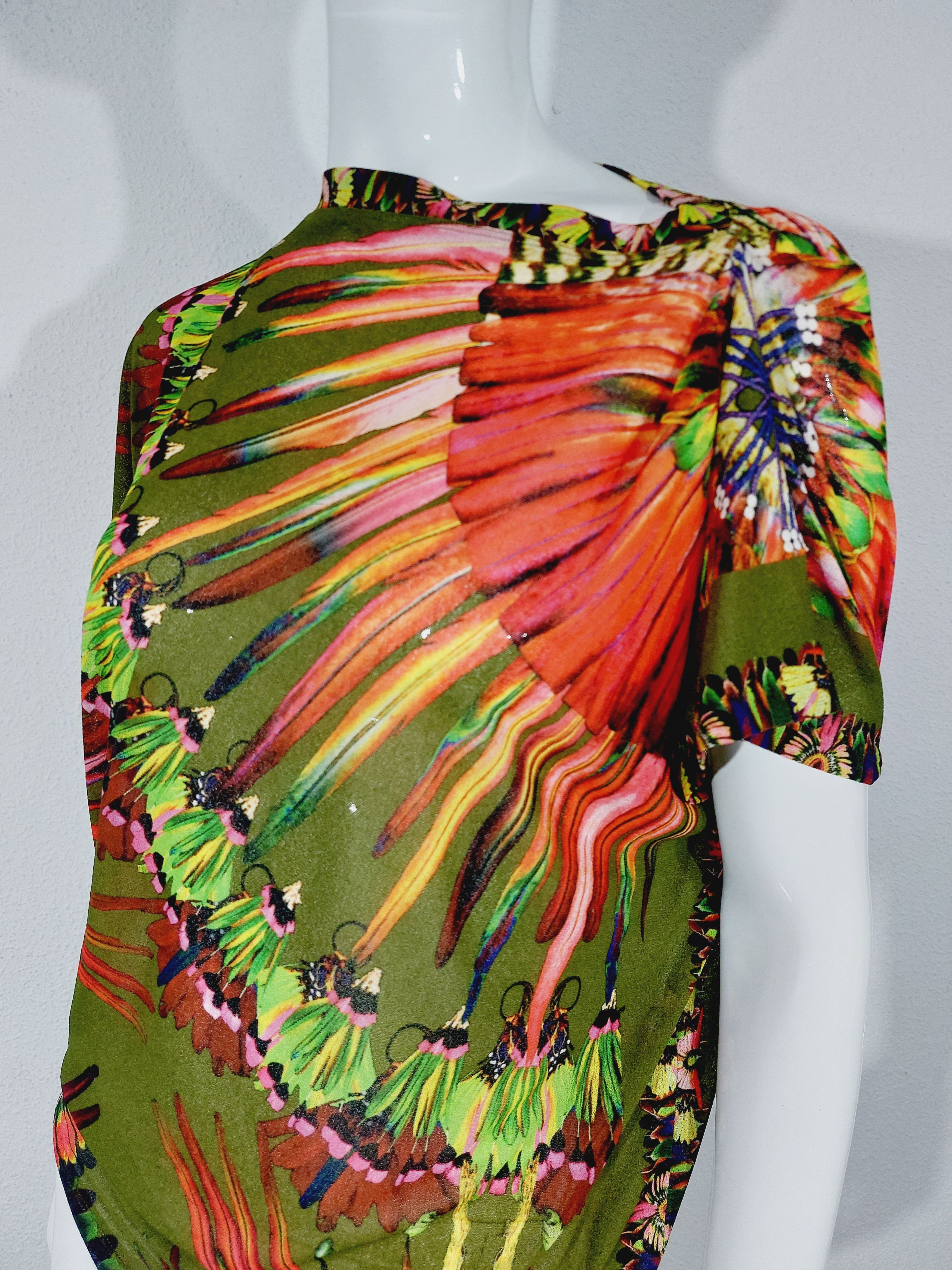 Jean Paul Gaultier Jean Paul Gaultier Tropical Feather Ethnic Maori Tunic Top Size L / US 10 / IT 46 - 6 Thumbnail