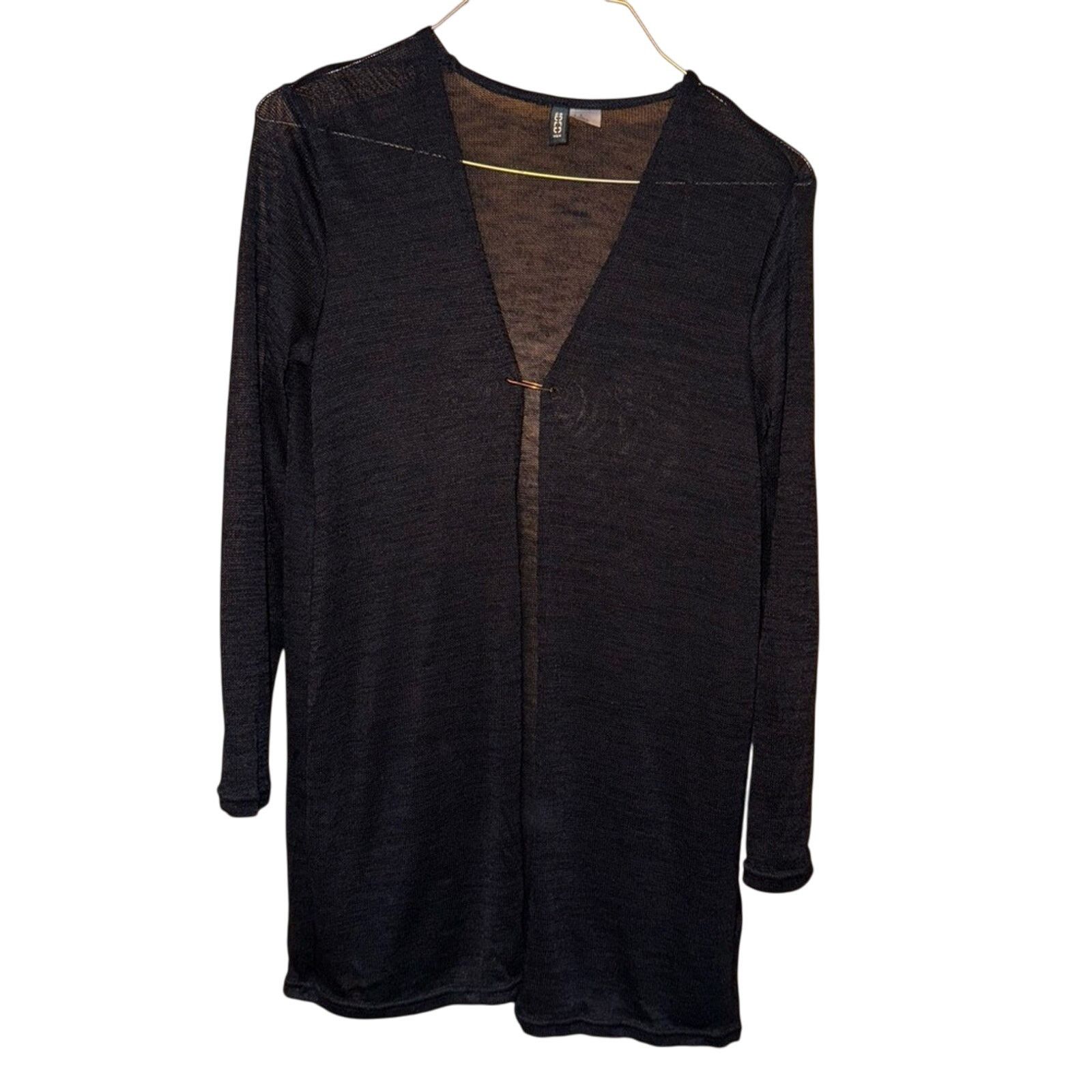 Divided Divided Open Knit Black Long Sleeve Cardigan Size Small Size S / US 4 / IT 40 - 1 Thumbnail