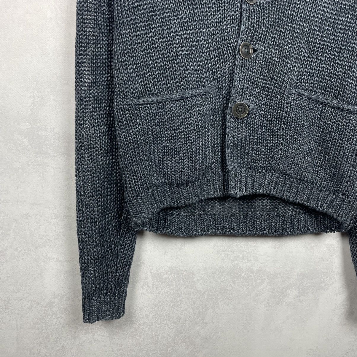 Iris von Arnim Iris Von Arnim Uomo Men’s Net Knit Linen Cardigan Sweater Size US S / EU 44-46 / 1 - 12 Thumbnail