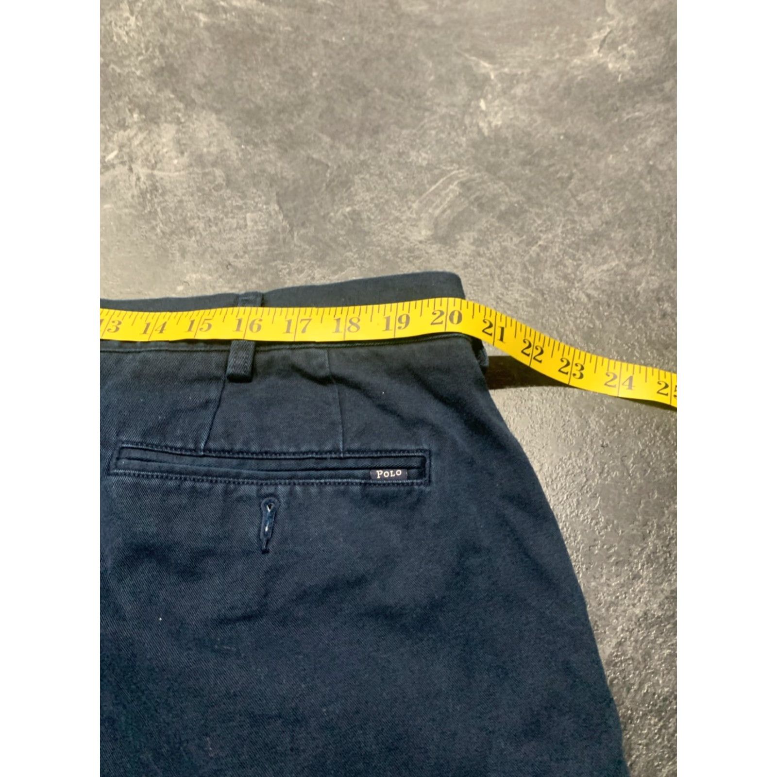 Polo Ralph Lauren VINTAGE Polo Ralph Lauren Chino Shorts Mens 42 Regular Fit Flat Front Navy Green Stretch Men Size US XL / EU 56 / 4 - 7 Thumbnail
