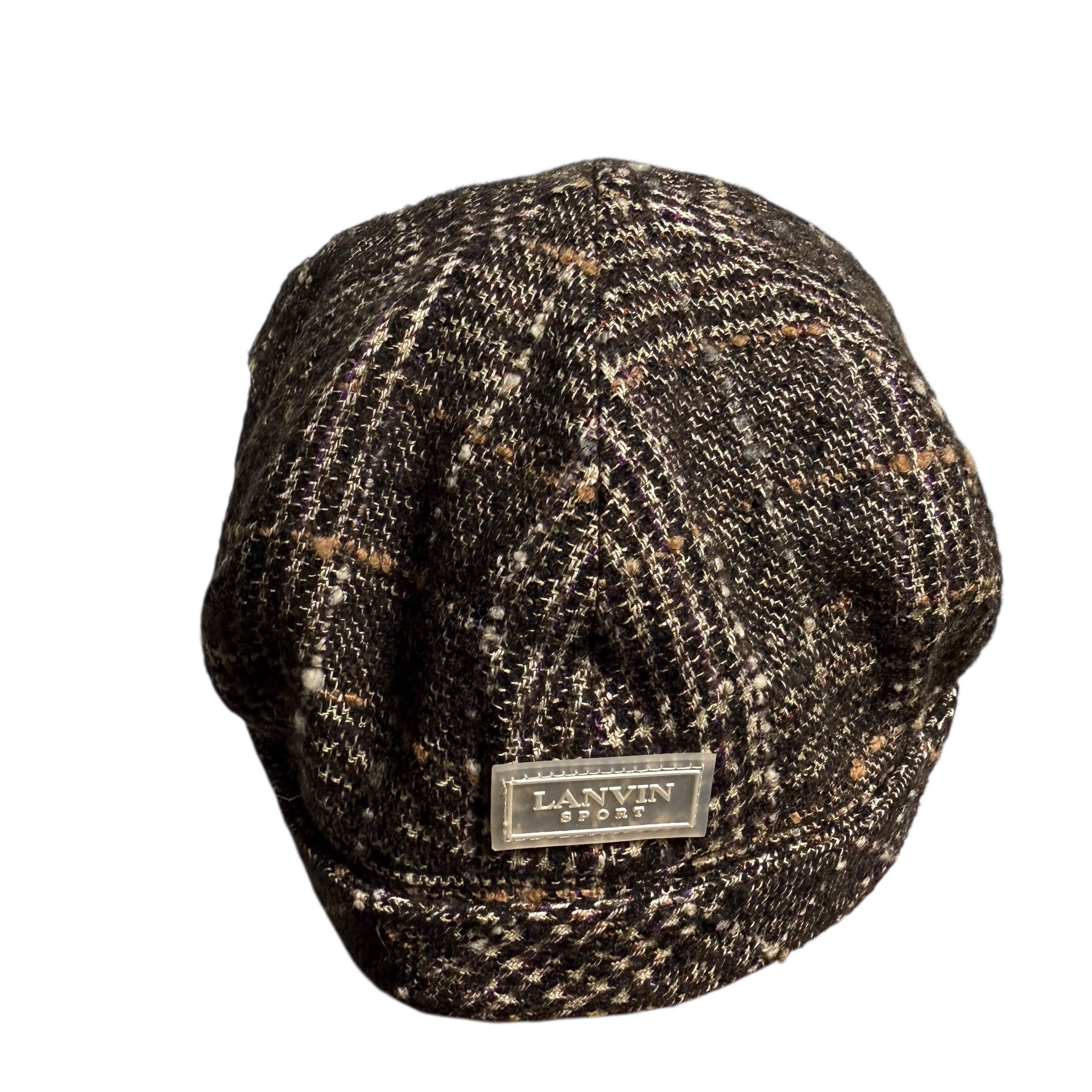 Lanvin 🔥RARE🔥Vintage Lanvin Sport Tweed Plaid Newboys Cap Size ONE SIZE - 6 Thumbnail