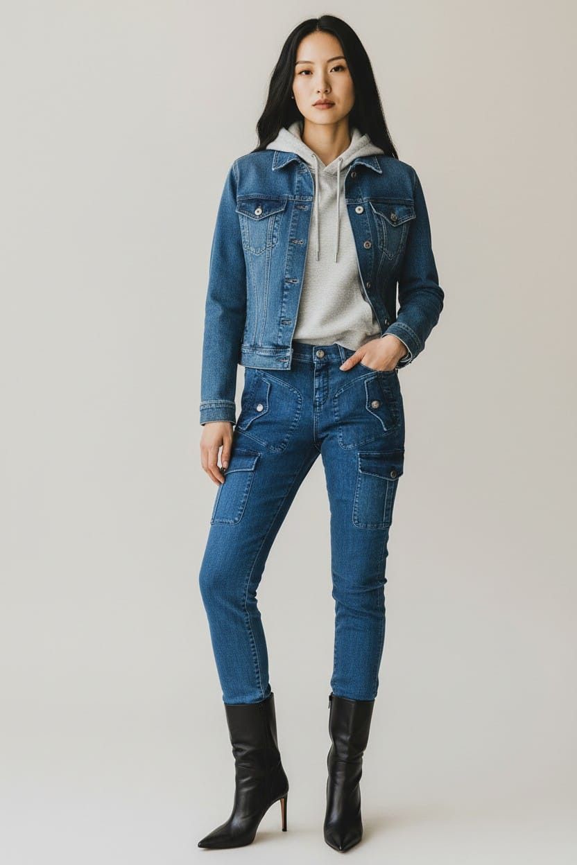 Prada PRADA denim cargo pants blending BEAUTIFUL-FASHIONELLA Size 25" / US 0 / IT 36 - 7 Thumbnail