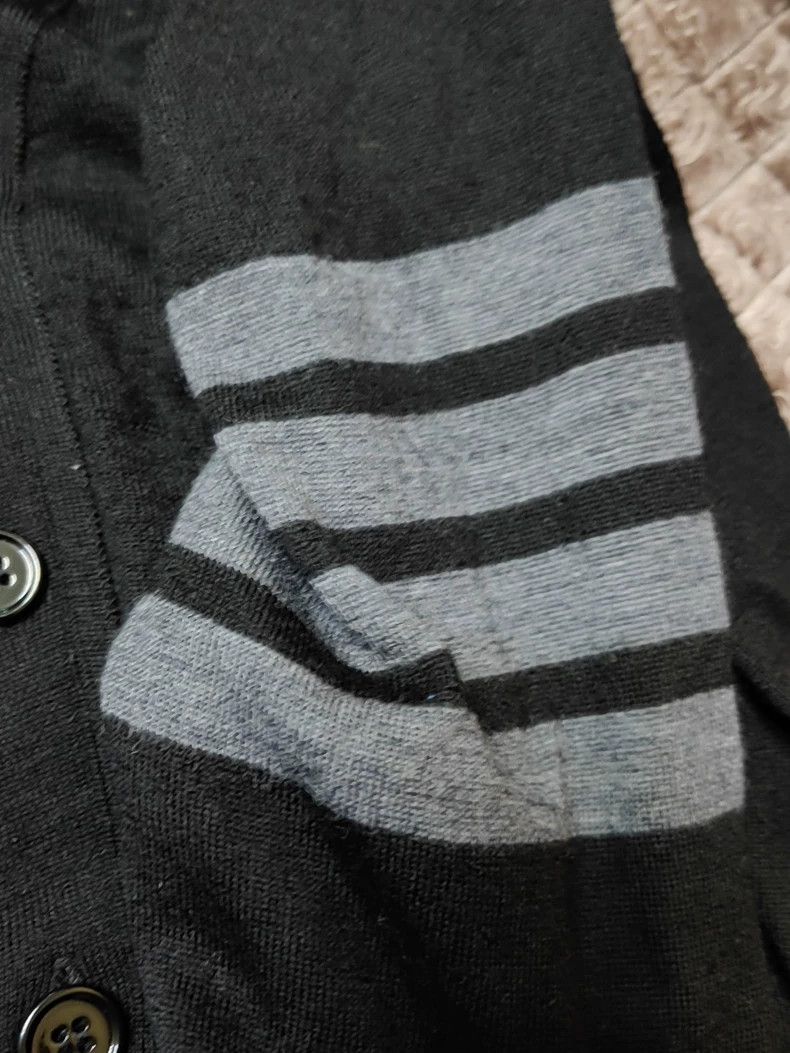 Thom Browne Thom Browne Black striped sweater Size US XL / EU 56 / 4 - 4 Thumbnail