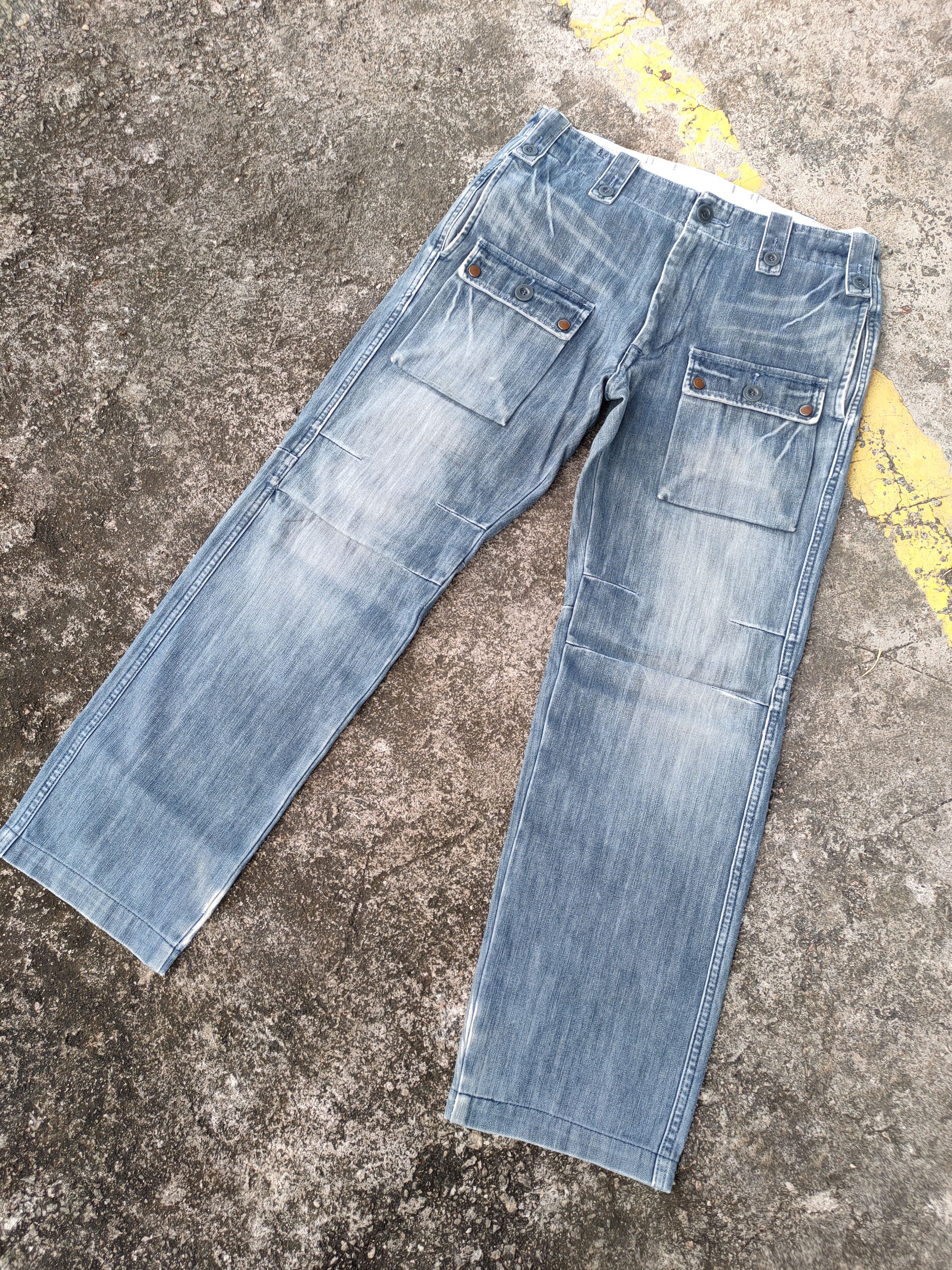 Japanese Brand × Jean × Vintage VINTAGE BARTARK FADED CARGO PANTS Size US 33 - 2 Thumbnail