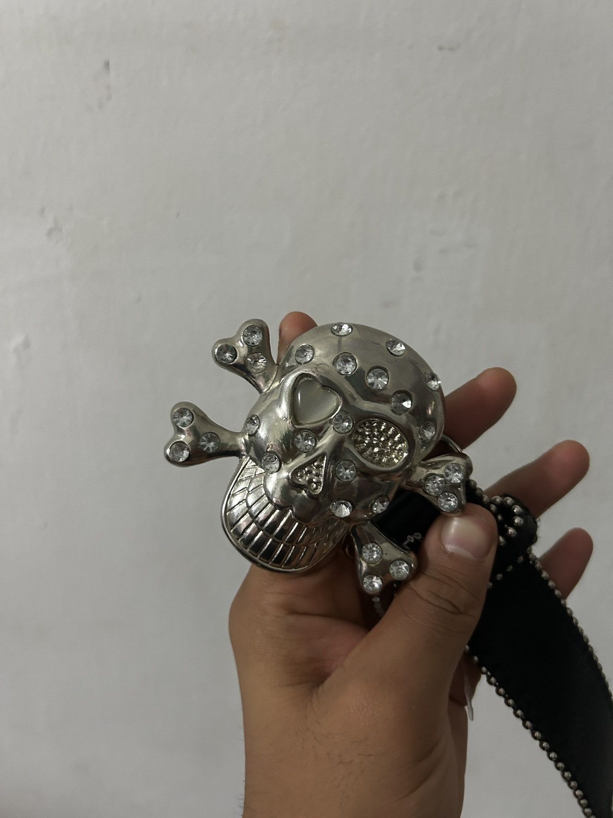 If Six Was Nine Studded belt skull buckel punk style Size ONE SIZE - 3 Thumbnail