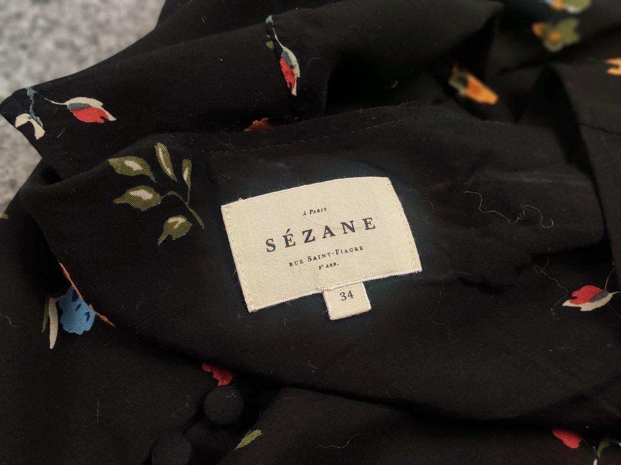 Sezane Sezane Paris design Flowers Pattern Viskoze Blouse Cardigan Size XS / US 0-2 / IT 36-38 - 16 Thumbnail
