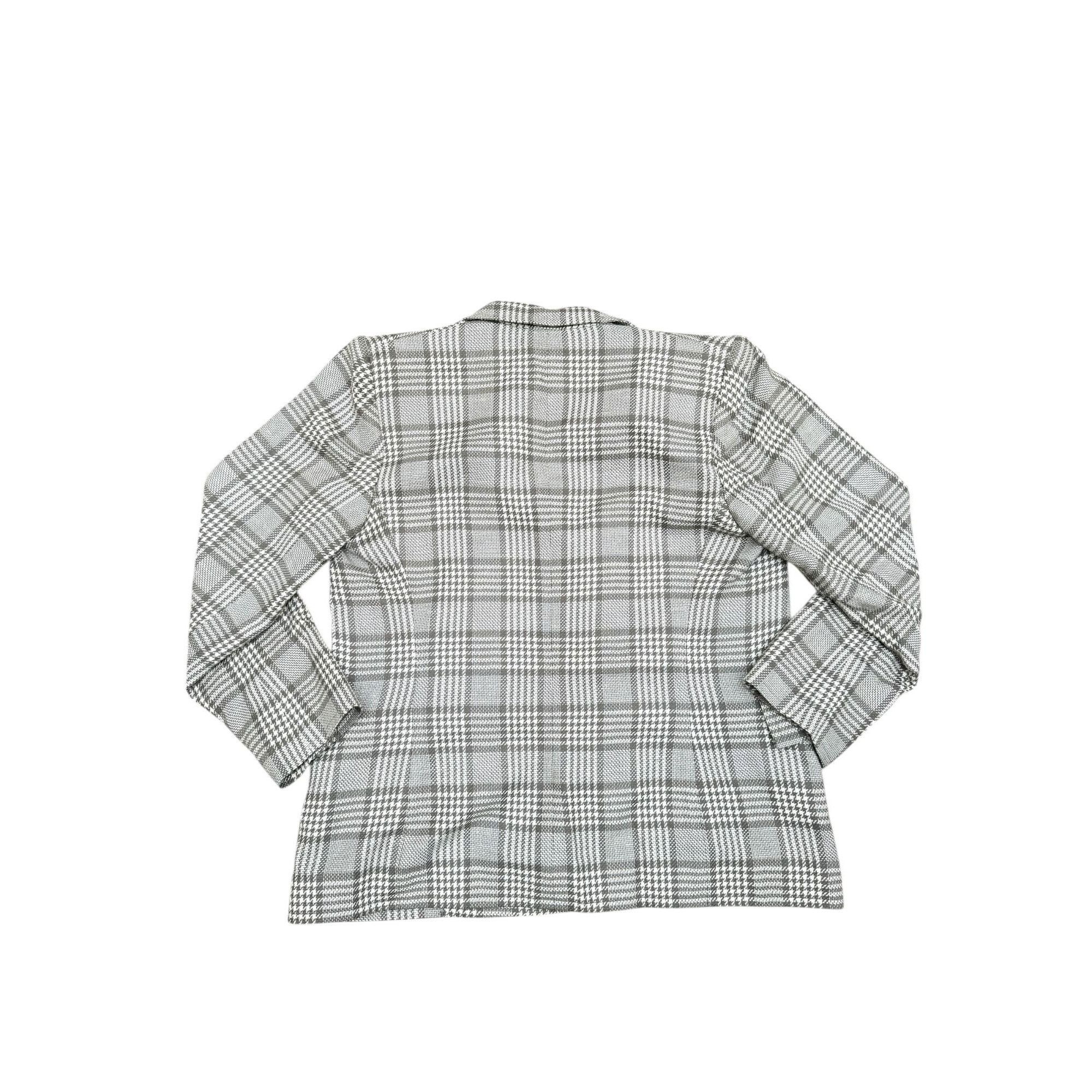 Yves Saint Laurent Brown Beige Checkered Skirt Suit Size L / US 10 / IT 46 - 5 Thumbnail
