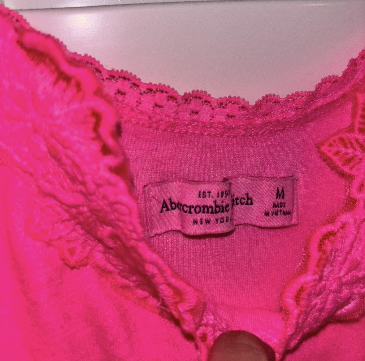 Abercrombie & Fitch Vintage Abercrombie and Fitch pink cami top Size M / US 6-8 / IT 42-44 - 2 Thumbnail