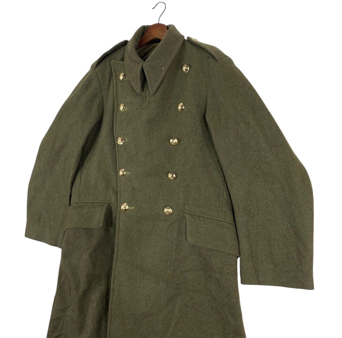 Vintage VINTAGE 1950s BRITISH MILITARY GREAT COAT DISMOUNTED Size US M / EU 48-50 / 2 - 3 Thumbnail
