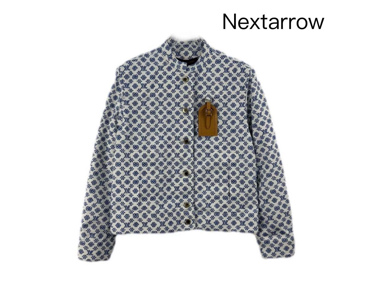 Louis Vuitton Louis Vuitton 24 new blue classic logo leather jacket Size US S / EU 44-46 / 1 - 1 Thumbnail