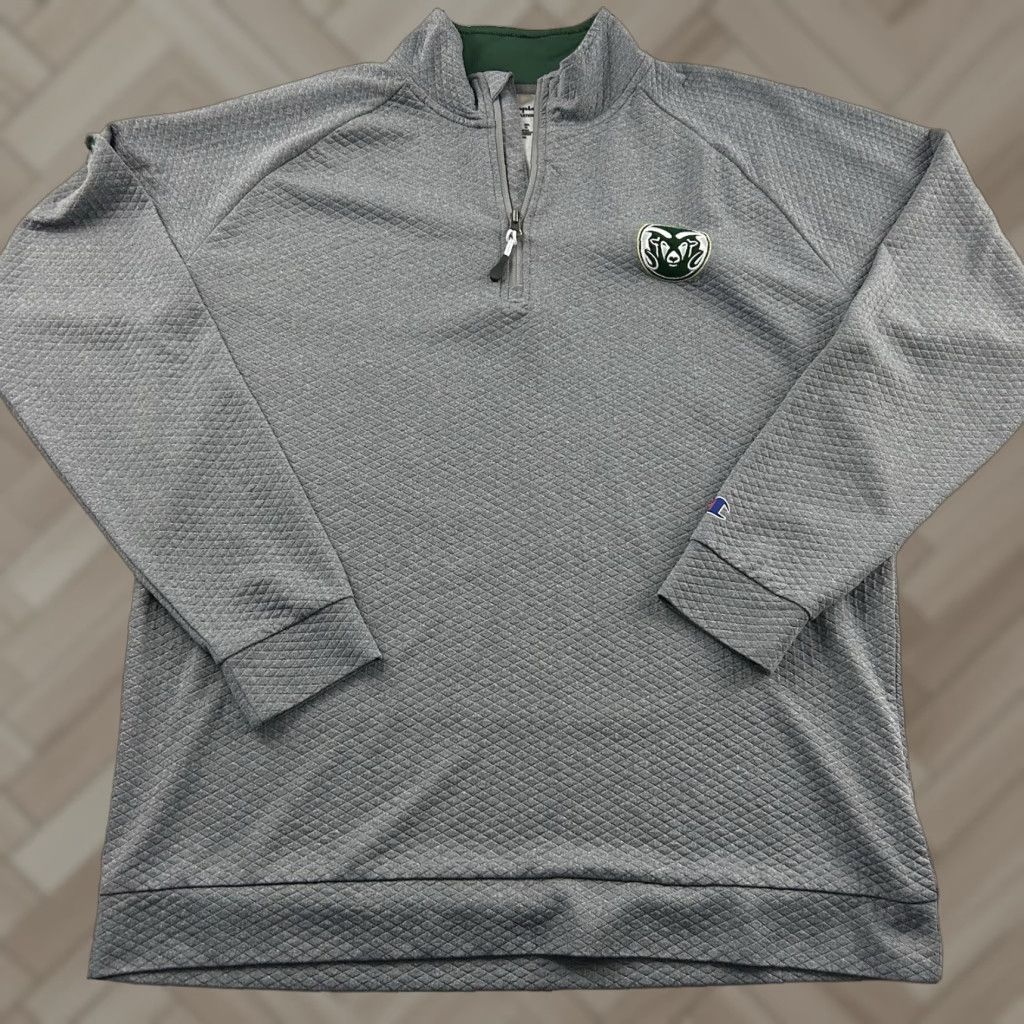 Champion Champion Colorado State Rams 1/4 Zip Pullover Jacket Men L Gray Size US L / EU 52-54 / 3 - 1 Thumbnail