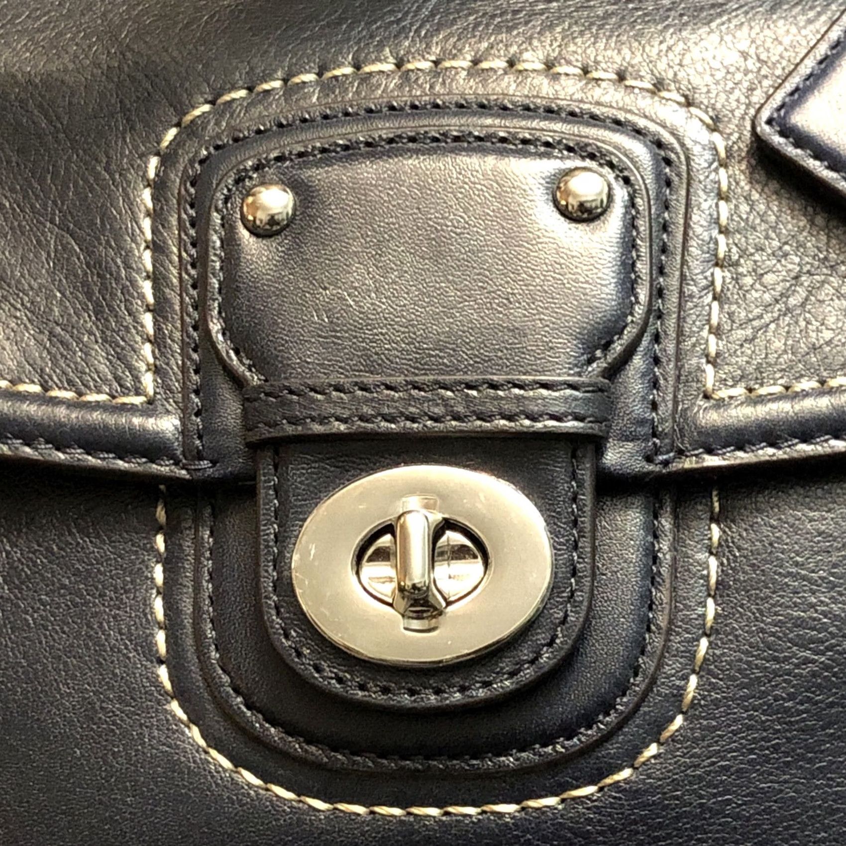 Coach VINTAGE? No. ORIGINAL: Coach Willis 70th Anniversary Limited Edition Navy Leather - Orig.Tag Included Crossbody Bag Size ONE SIZE - 3 Thumbnail