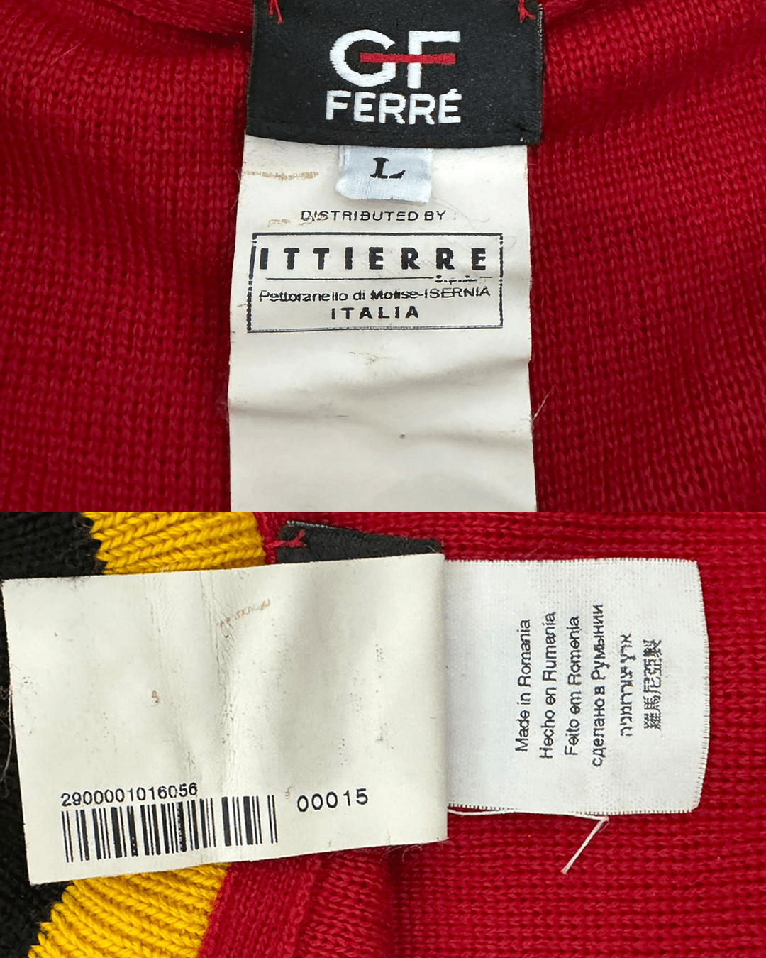Gianfranco Ferre Gianfranco Ferré Color-Block Knit Zip Up Size US L / EU 52-54 / 3 - 10 Thumbnail