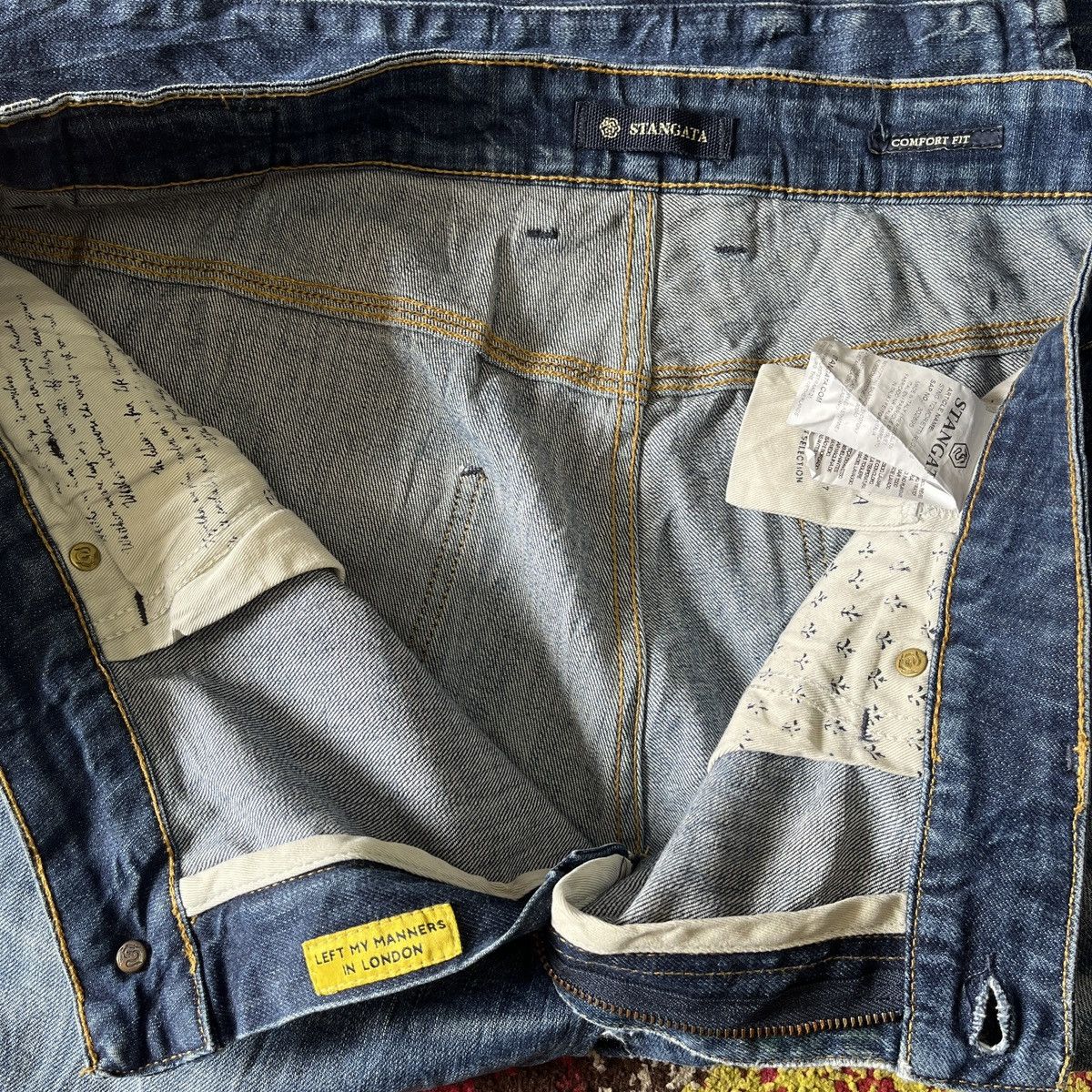 Vintage Vintage Stangata Italy Distressed Denim Size US 36 / EU 52 - 19 Thumbnail