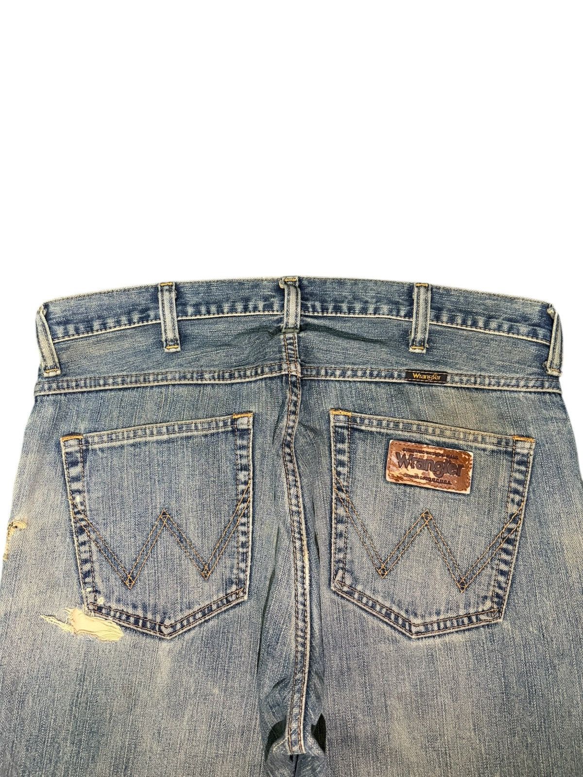 Wrangler Vintage Wrangler Mud Wash Distressed Loose Jeans Size US 35 - 4 Thumbnail