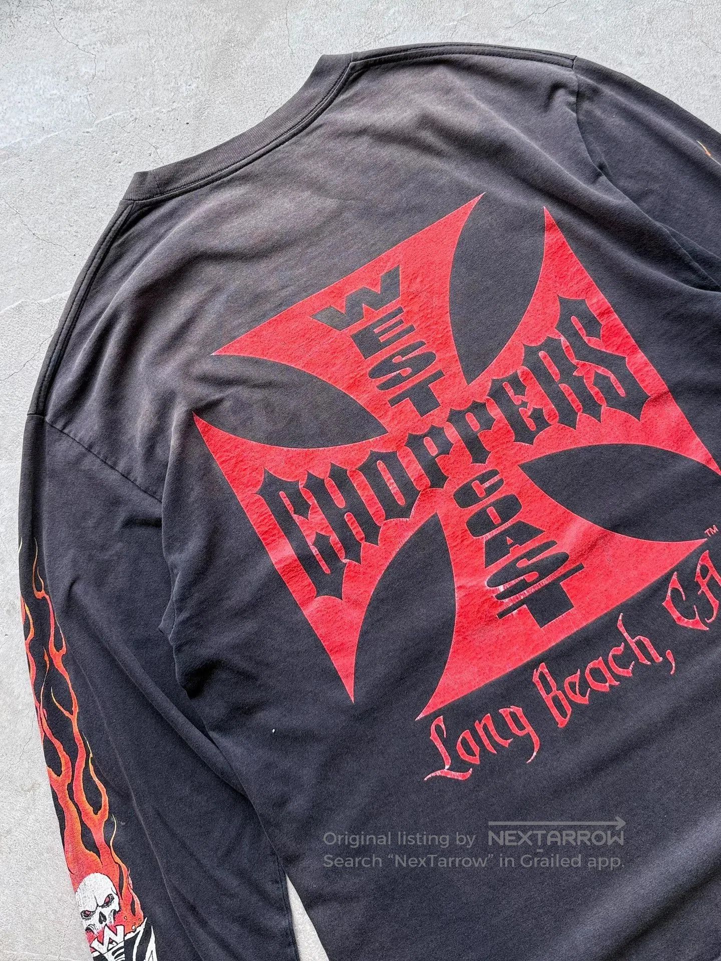 Vintage Vintage 00s West Coast Choppers Longsleeve Tee. Size US L / EU 52-54 / 3 - 7 Thumbnail