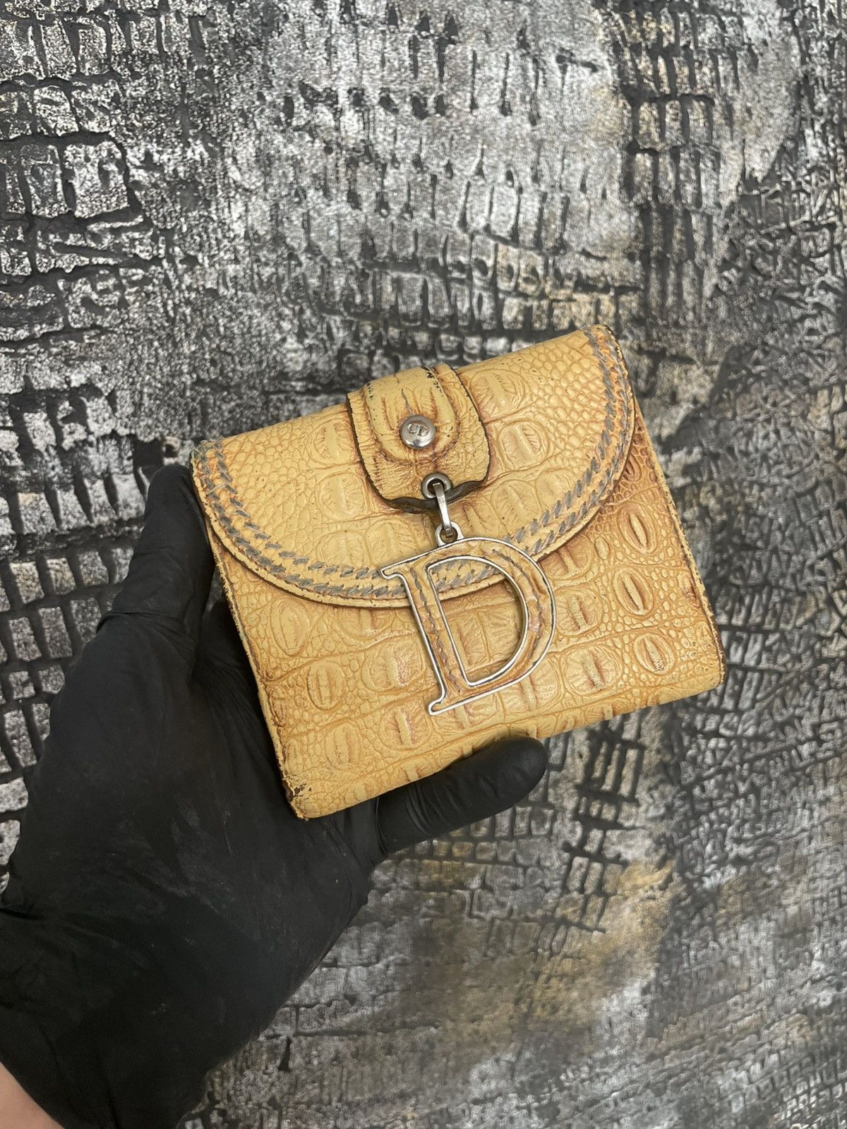 Dior Christian Dior Vintage Wallet Leather Size ONE SIZE - 2 Thumbnail