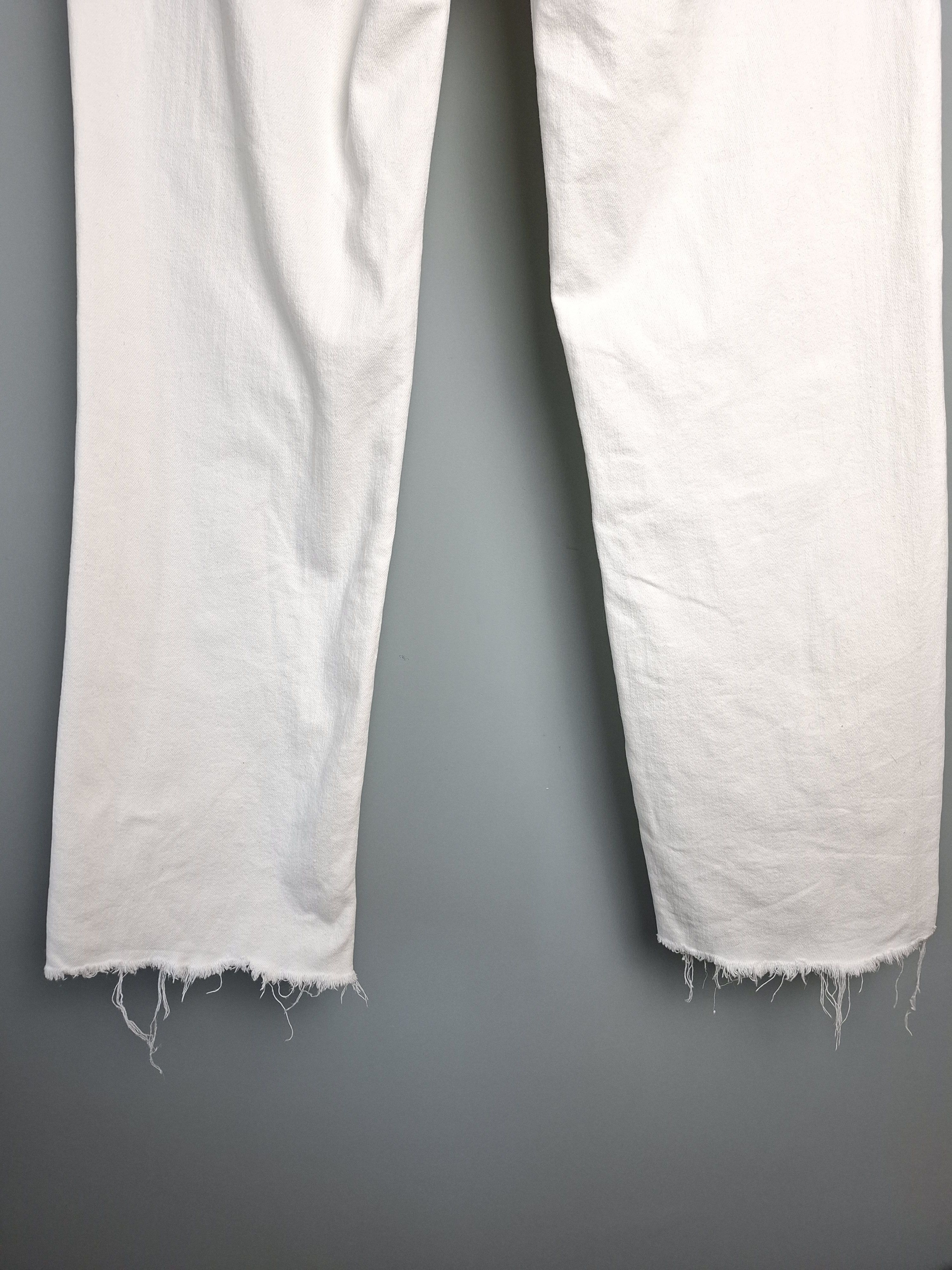 7 For All Mankind 7 For All Mankind Logan Stovepipe Canvas White Jeans Size 29" - 9 Thumbnail