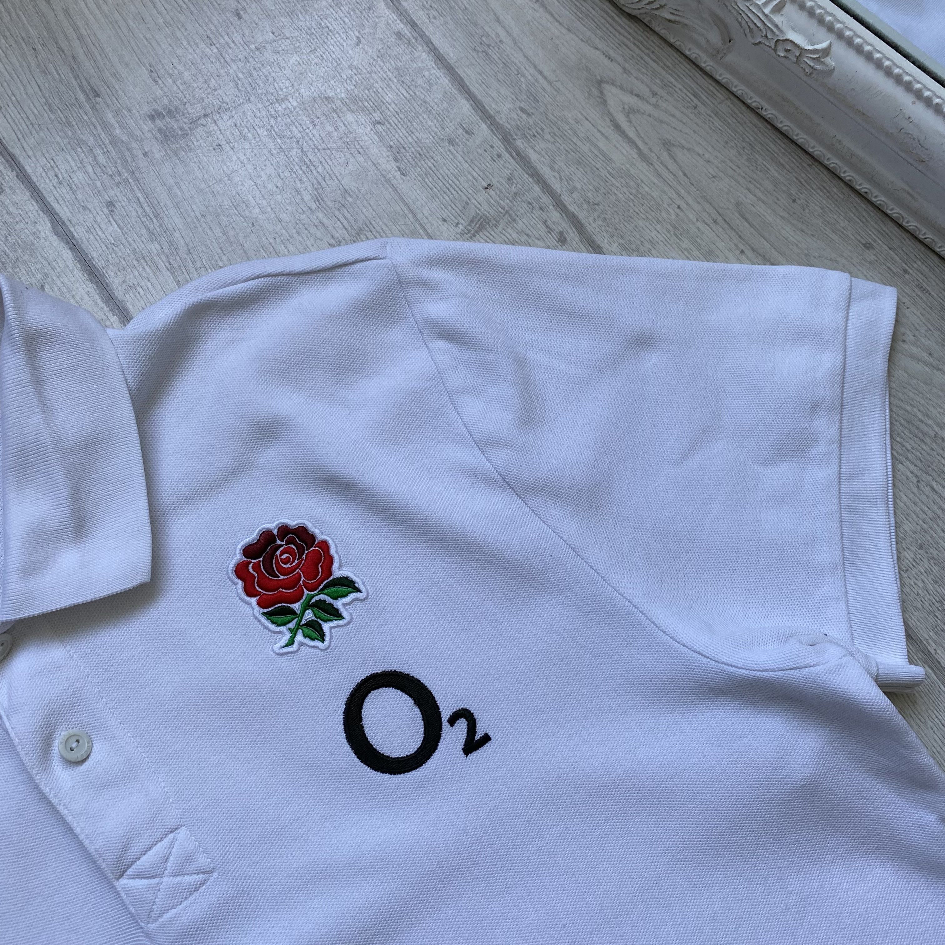 Nike 🏈 Blockore Nike England Rugby Polo tee jersey O2 Drill Size US XL / EU 56 / 4 - 5 Thumbnail