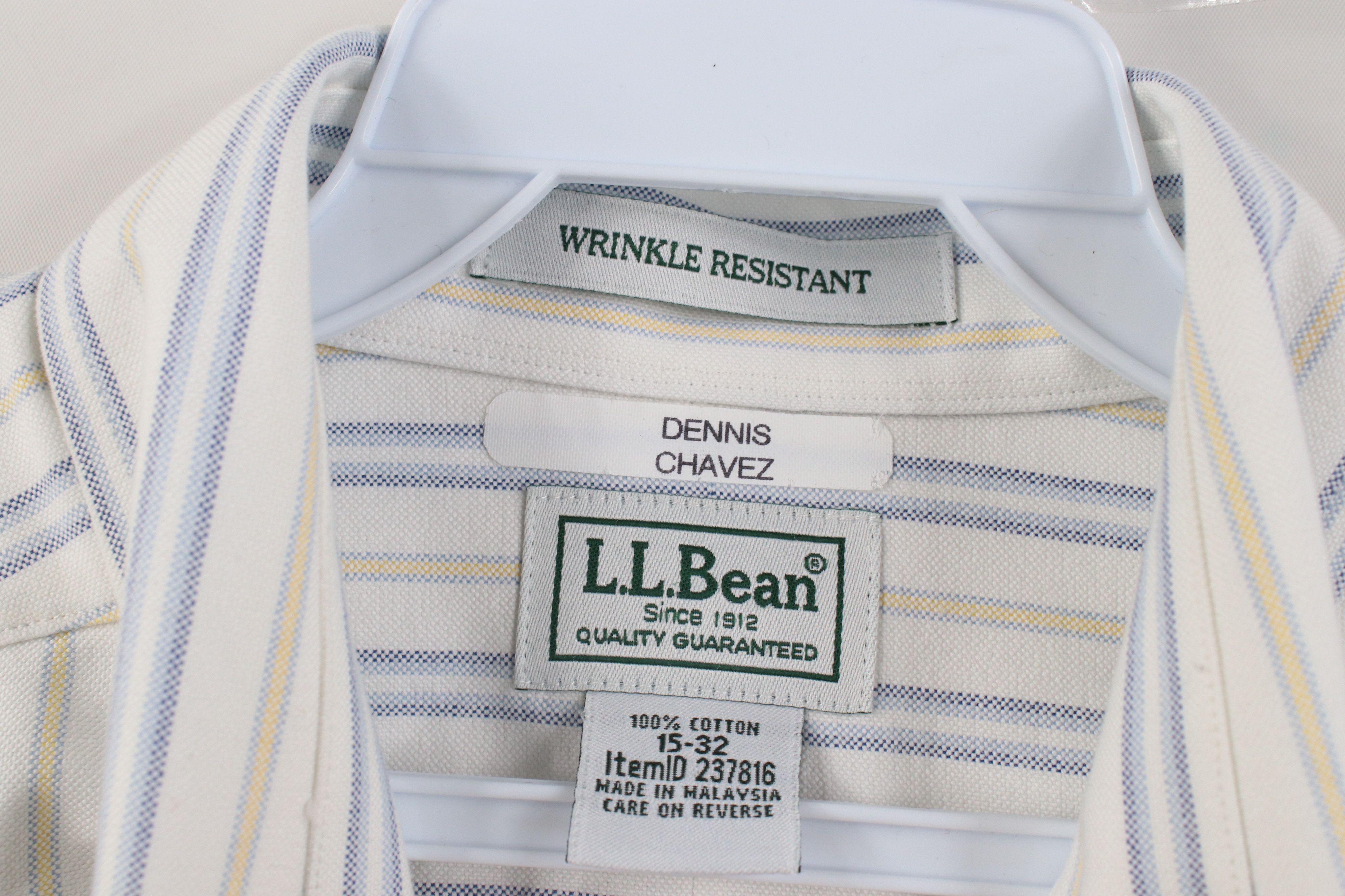 L.L. Bean Vintage LL Bean Wrinkle Resistant Collared Button Shirt Size US M / EU 48-50 / 2 - 6 Thumbnail
