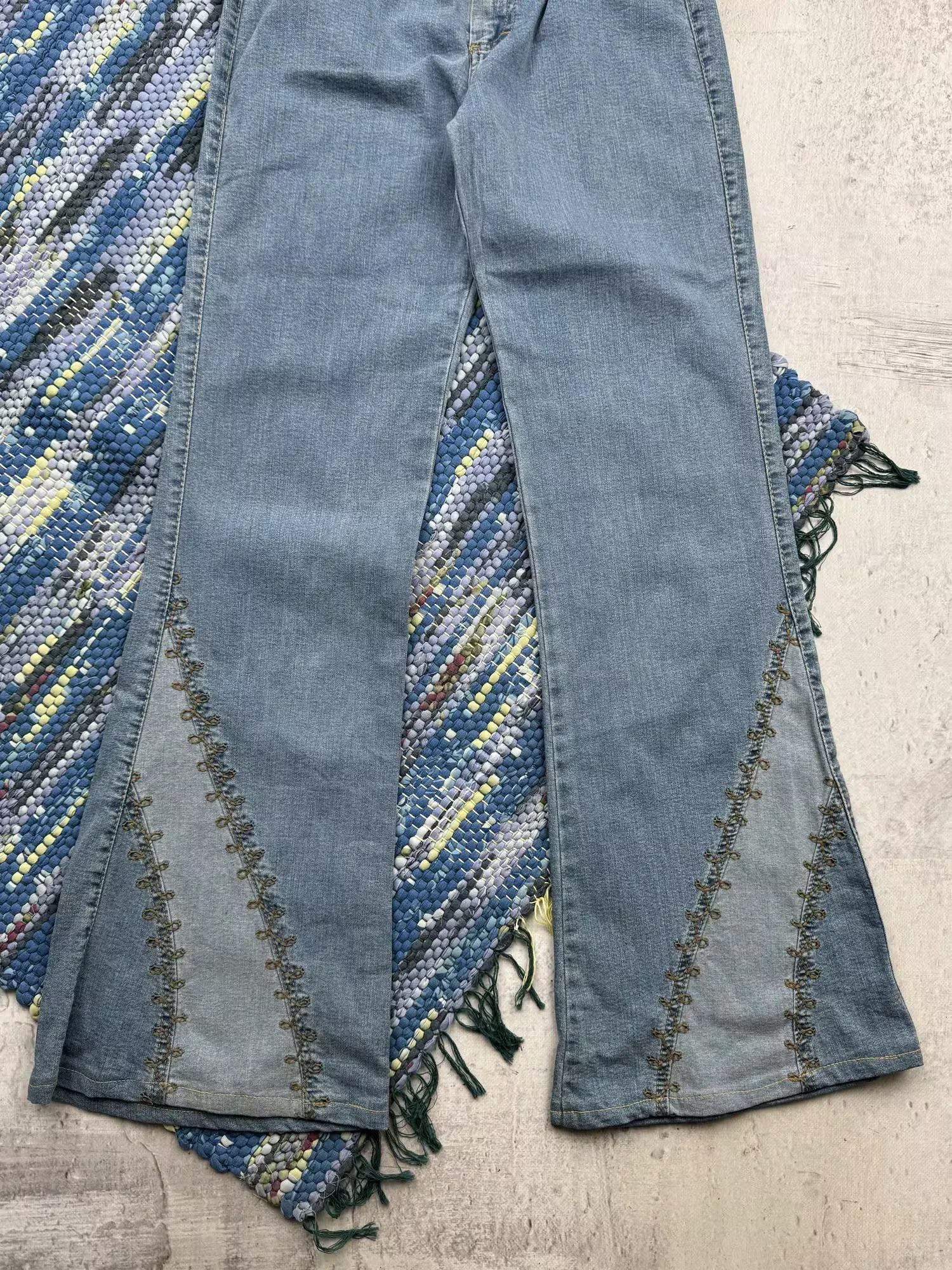 Vintage Vintage Flared Jeans With Belt A237(233) Size 24" / US 00 / IT 34 - 3 Thumbnail