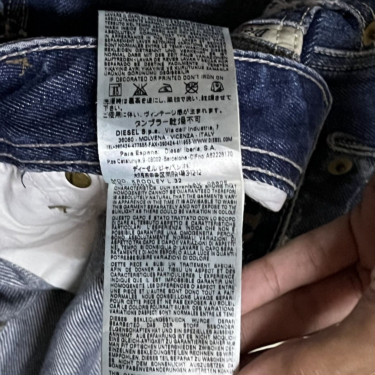 Diesel Diesel Co Distressed Denim Jeans Size US 33 - 10 Thumbnail