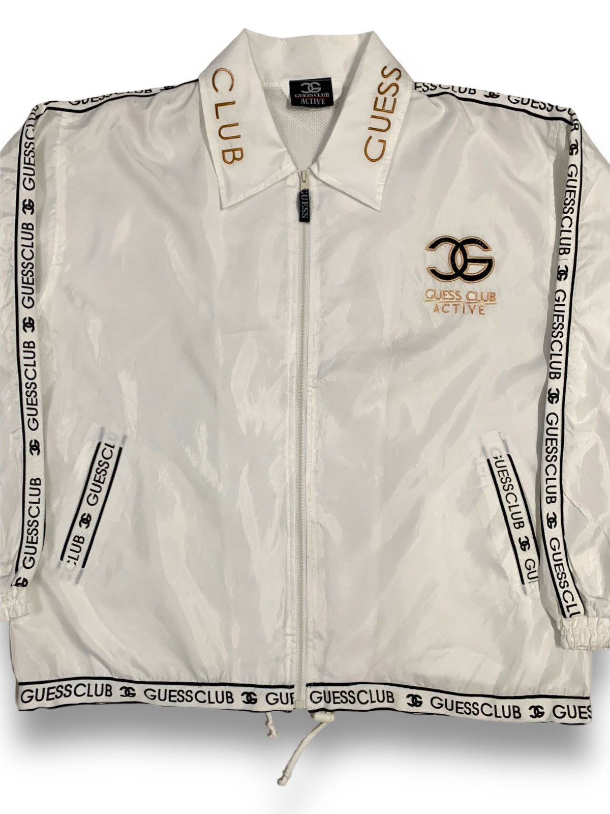 Guess Vintage Guess Club Big Logo Embroidered Jacket like Chanel Size US XL / EU 56 / 4 - 4 Thumbnail