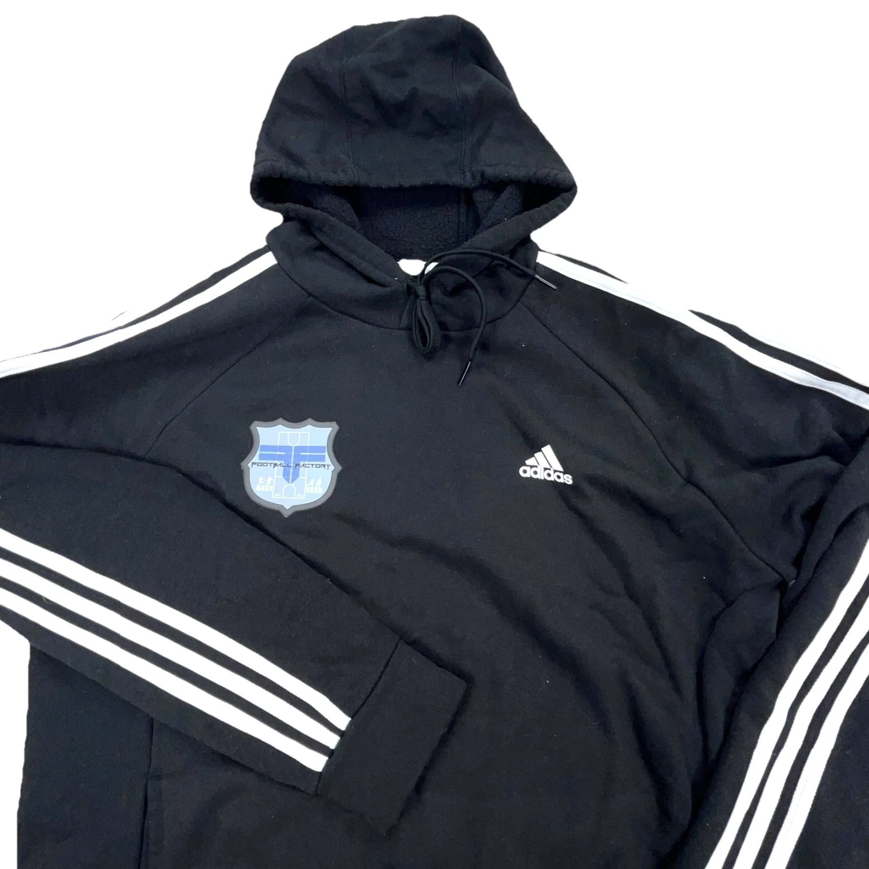 Adidas VINTAGE Adidas Hoodie Men Large Black White Sweatshirt Sweater Football Soccer Adult Size US M / EU 48-50 / 2 - 2 Thumbnail