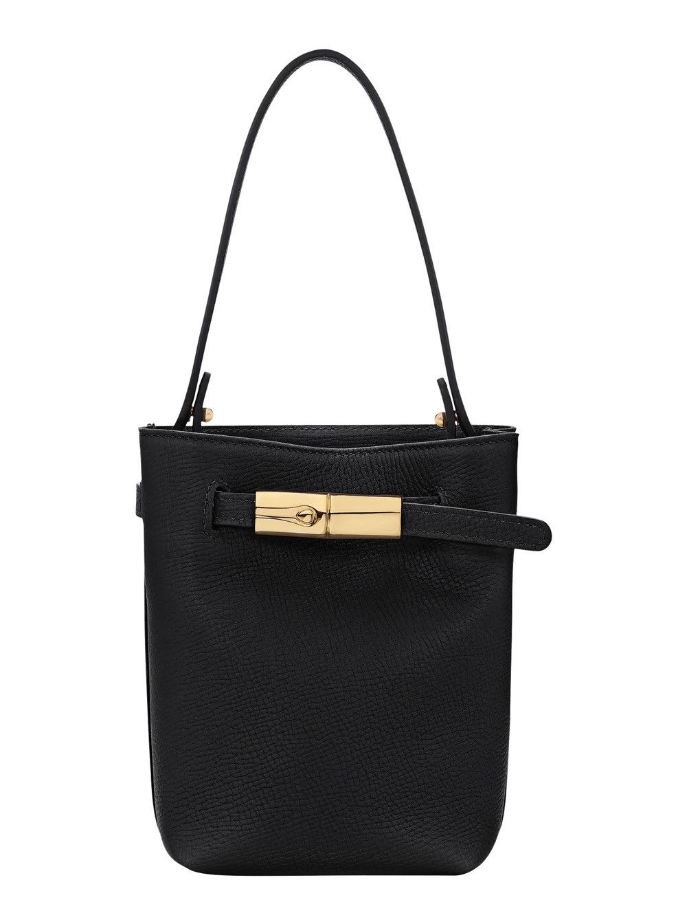 Longchamp 'Le Smart Flow' Black Mini Bag with Logo Plate on the Front and Adjustable and Removable Shoulder Strap in Leather for Women Size ONE SIZE - 1 Thumbnail