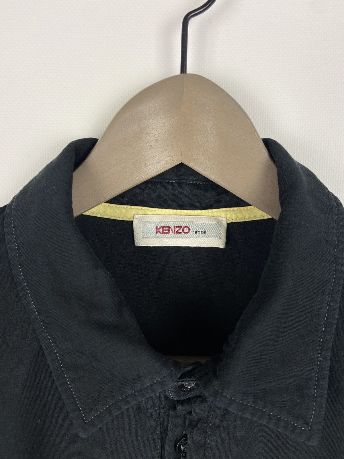 Kenzo × Vintage Vintage Kenzo Homme Polo T-Shirt Black Mens Size US XL / EU 56 / 4 - 4 Thumbnail