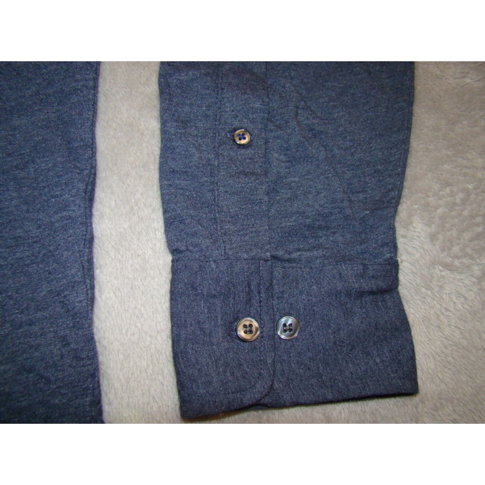 Bonobos BONOBOS Shirt Slim Fit XL Mens Button-Up Long Sleeve Navy Blue Cotton Poly Stretch Size US XL / EU 56 / 4 - 2 Thumbnail