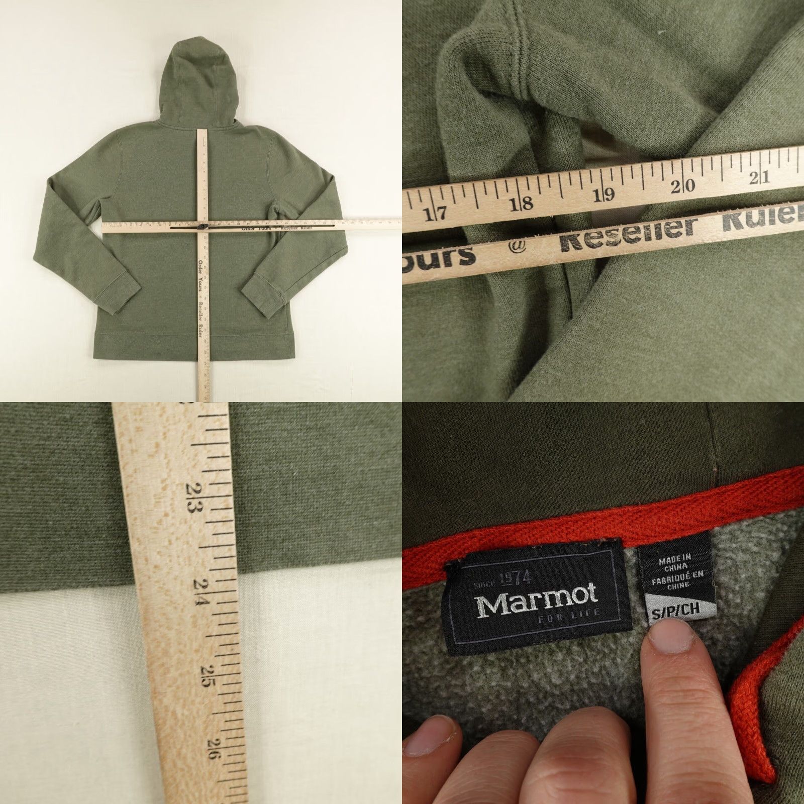Marmot VINTAGE Marmot Hoodie Mens Small Green Pullover Sweatshirt Fleece Graphic Logo Outdoor 90s Mens Size US S / EU 44-46 / 1 - 8 Thumbnail
