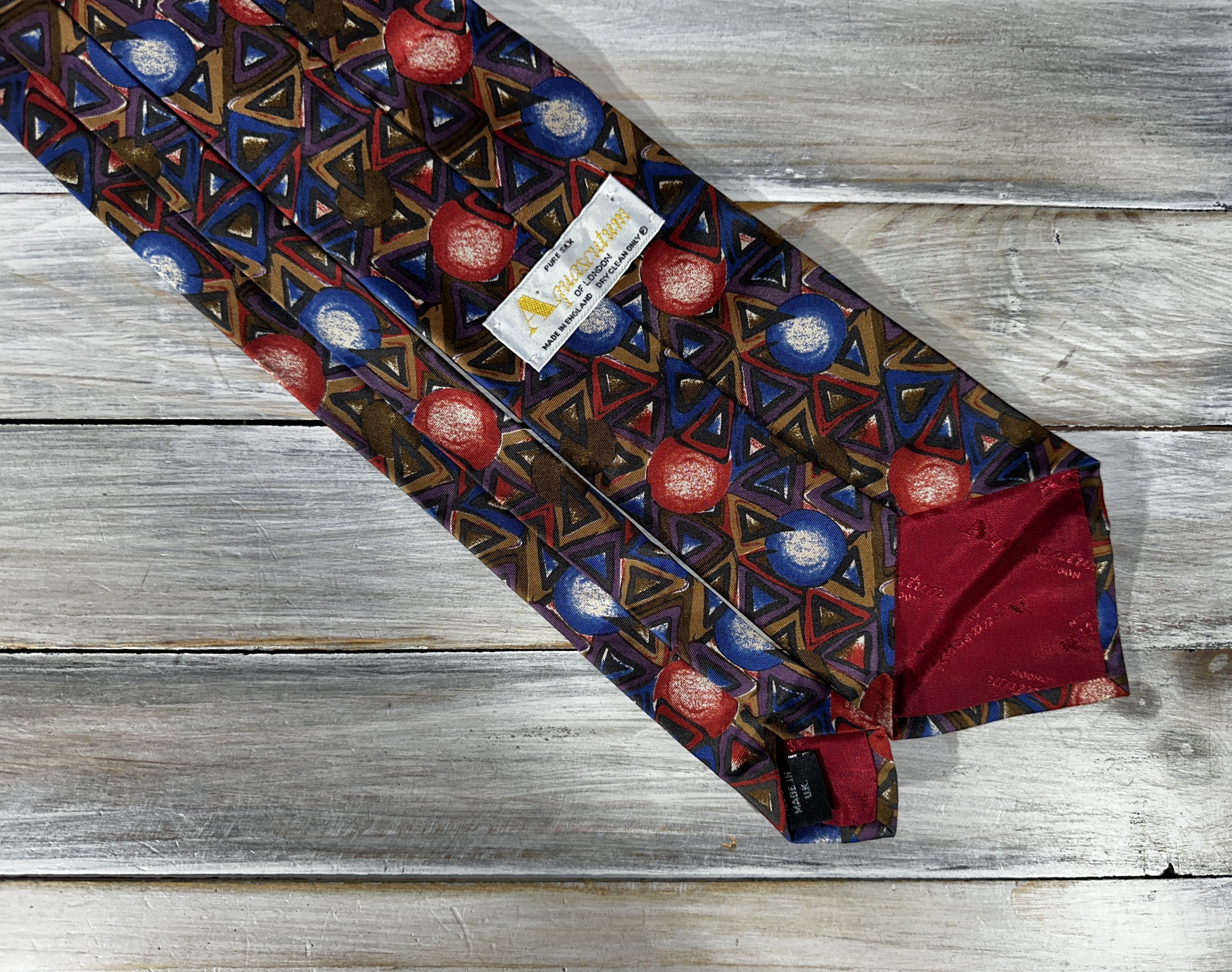 Aquascutum AQUASCUTUM Of London Made In United Kingdom Silk Tie Luxury Size ONE SIZE - 16 Thumbnail