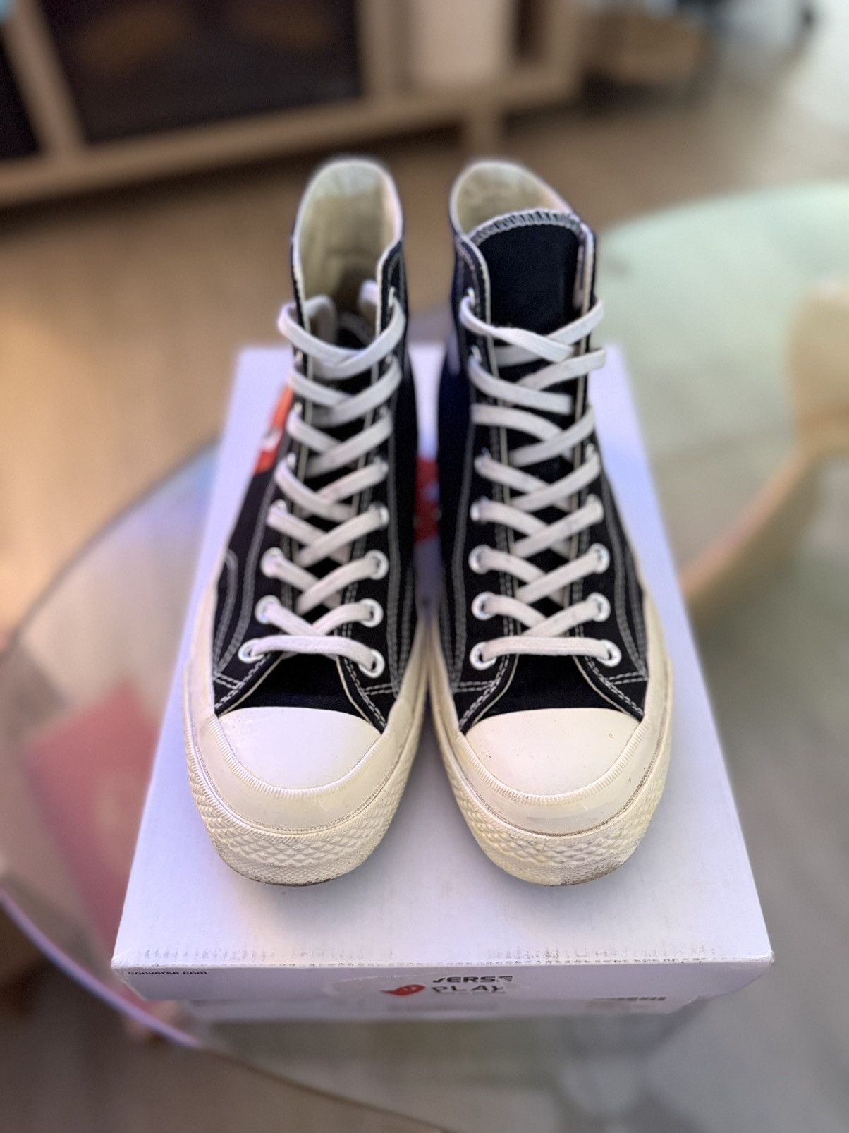 Comme des Garcons × Converse Converse Play Comme Des Garcons All Star Hi Top Size 8 Size US 8 / EU 41 - 3 Thumbnail