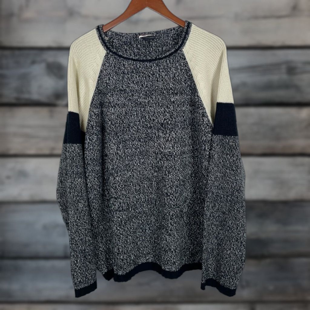 Vintage VINTAGE Ferruche Sweater Shirt Men 2XL Gray Beige Raglan Sleeves 90s Hip Hop Retro Pullover Size US XXL / EU 58 / 5 - 1 Thumbnail