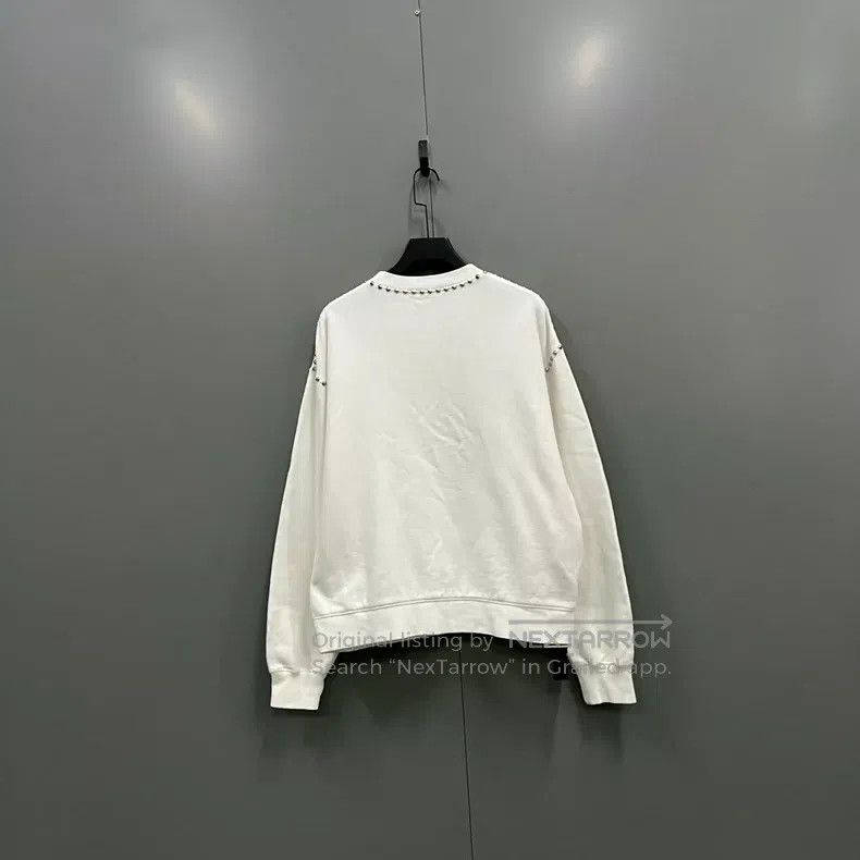Miu Miu Miu Miu Size s Rivet logo printed sweater Size S / US 4 / IT 40 - 2 Thumbnail