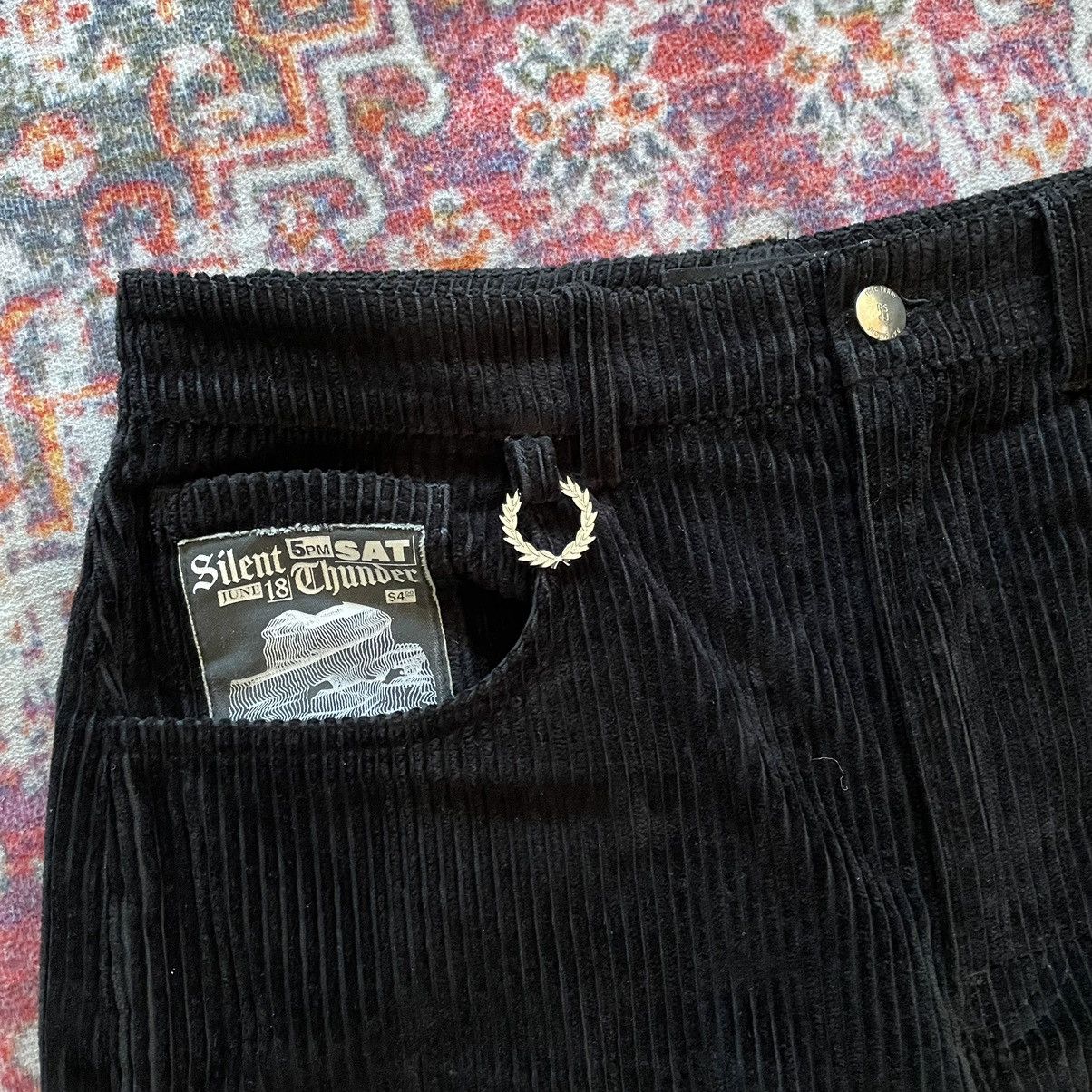 Fred Perry × Raf Simons Raf Simons Fred Perry Corduroy Pants Black Size US 30 / EU 46 - 3 Thumbnail