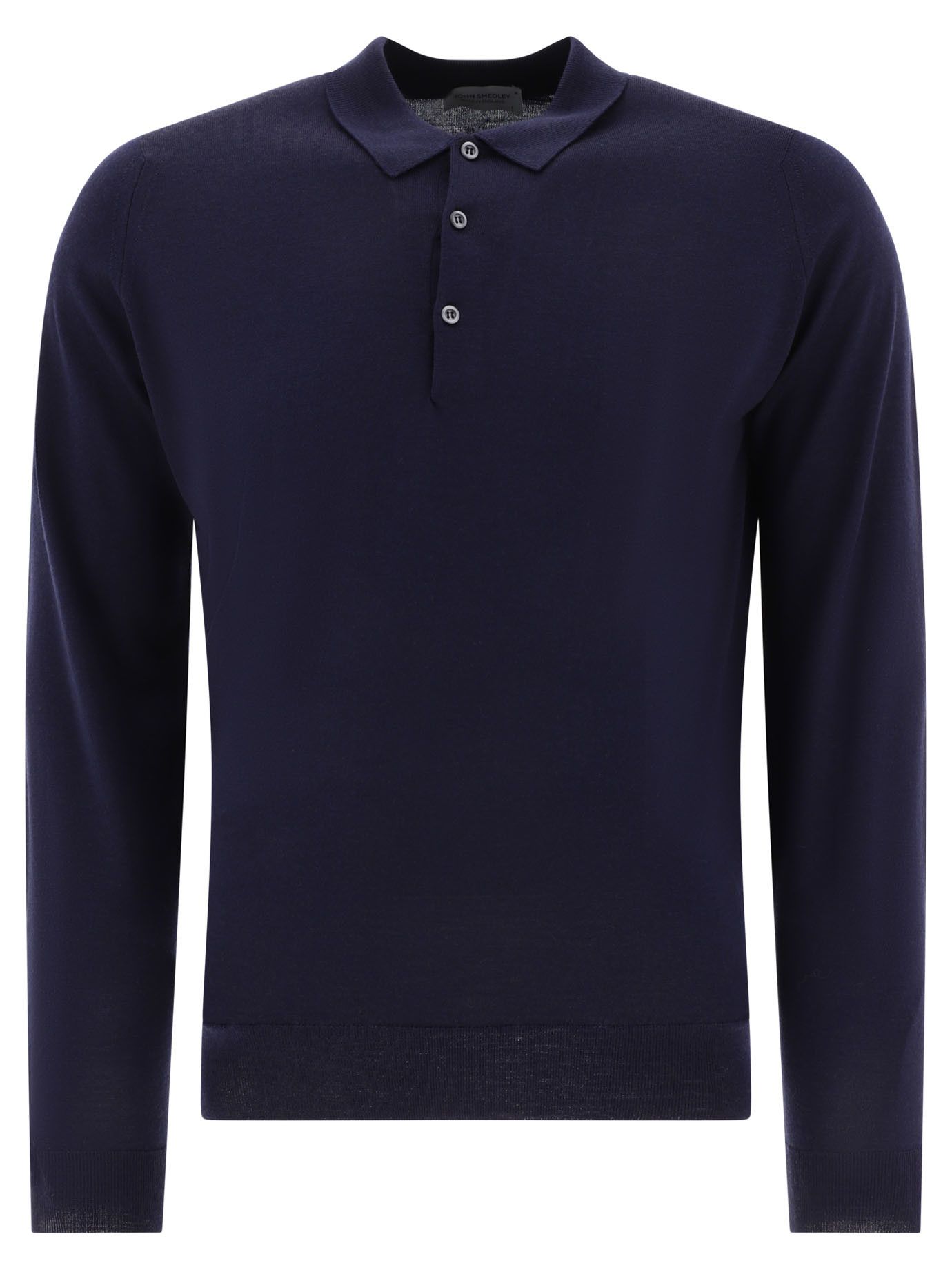 JOHN SMEDLEY Finchley Long-sleeve Polo ⑤ Finchley Polo Shirt In Blaze Red | John Smedley